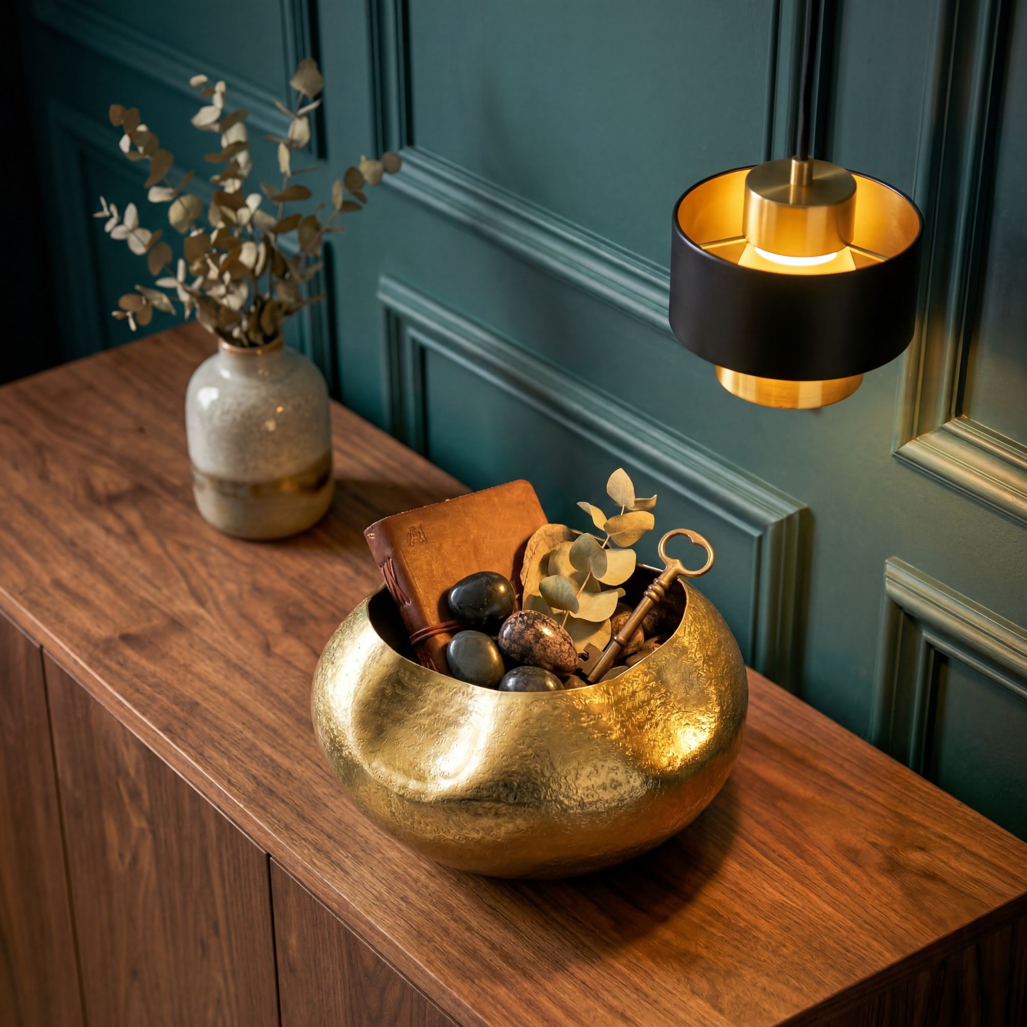 Blumentopf Skanevik Aluminium Gold Ø 30 cm