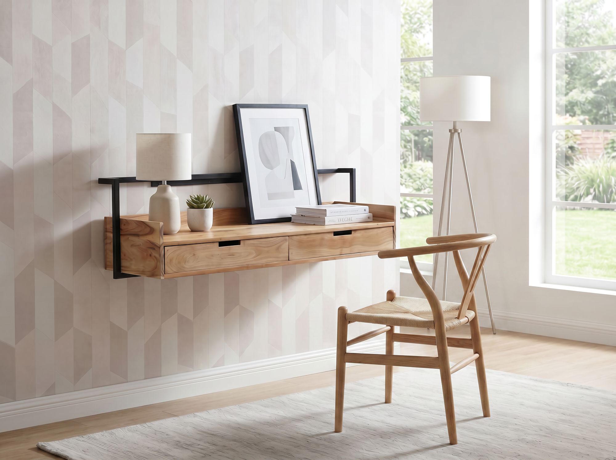 Schreibtisch Prestfoss Akazie Massivholz 120 × 38 × 37 cm