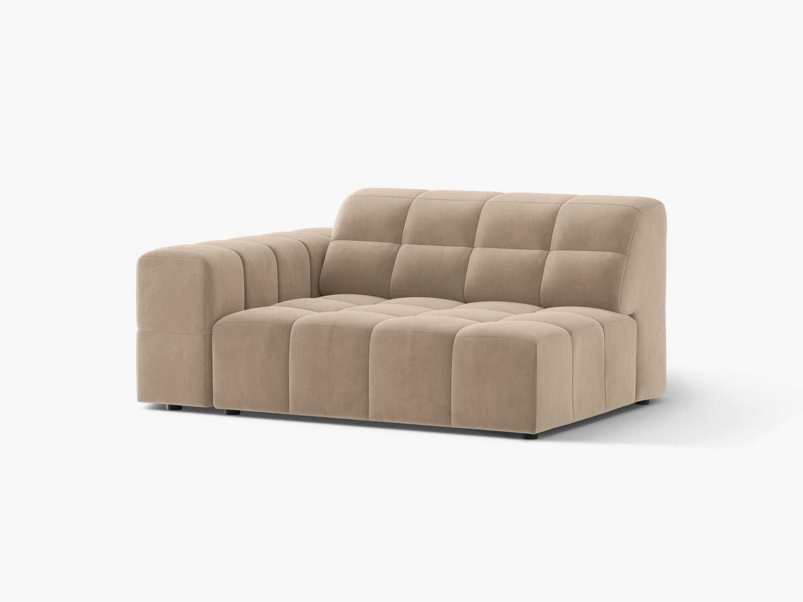 Micadoni Jennifer Sofamodul XL Links Samt Venus Beige