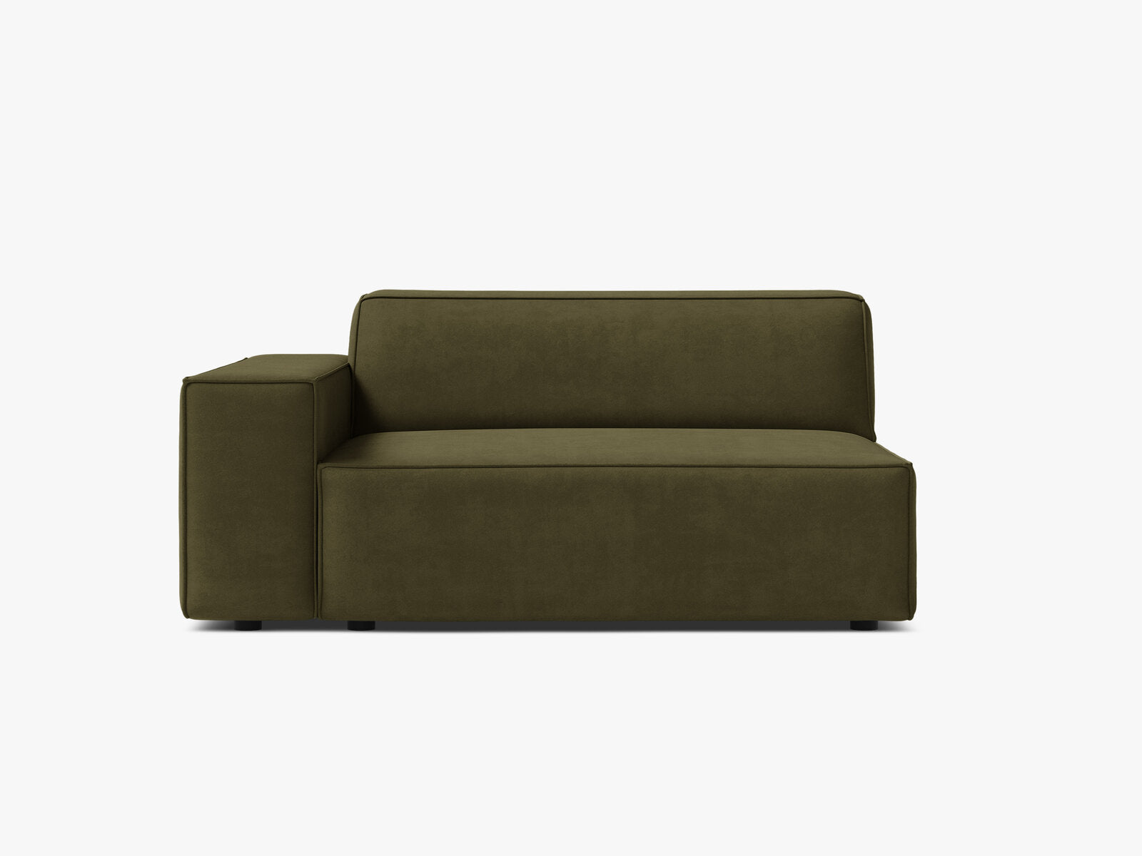 Micadoni Jodie Sofamodul XL Links Samt Bluvel Grün