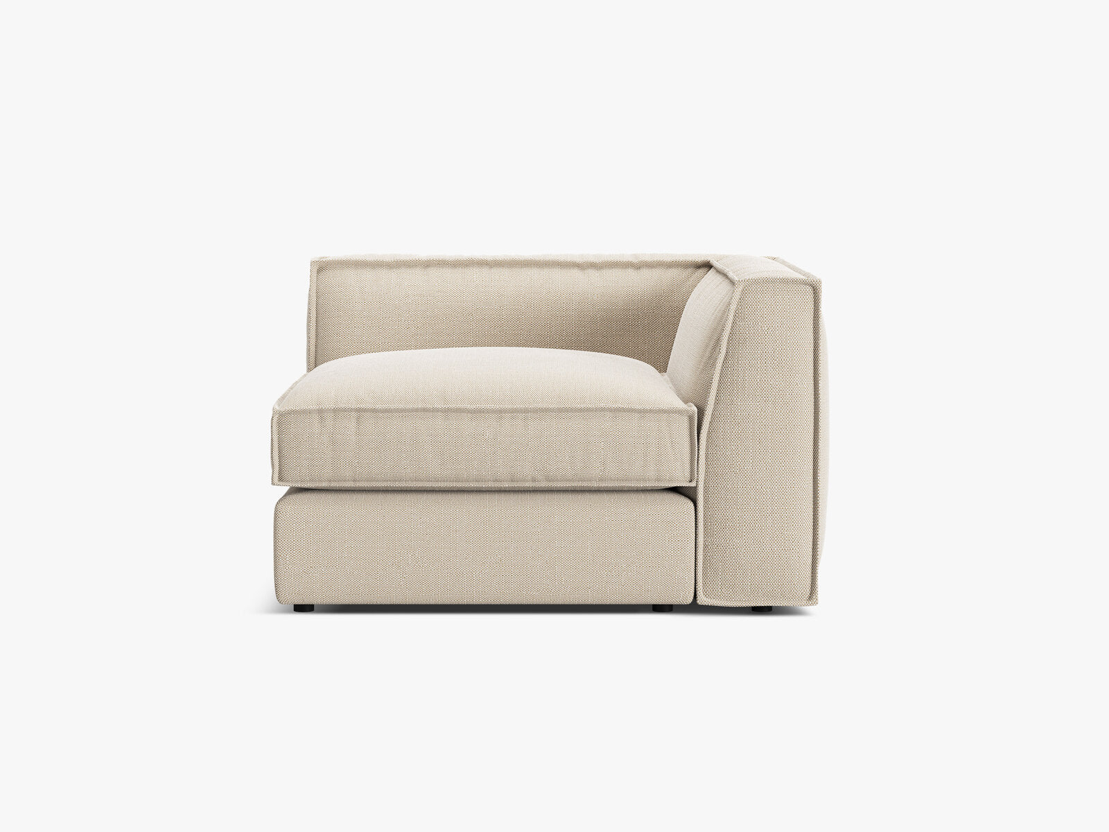 Micadoni Eckmodul Pola Strukturierter Stoff Babel Beige
