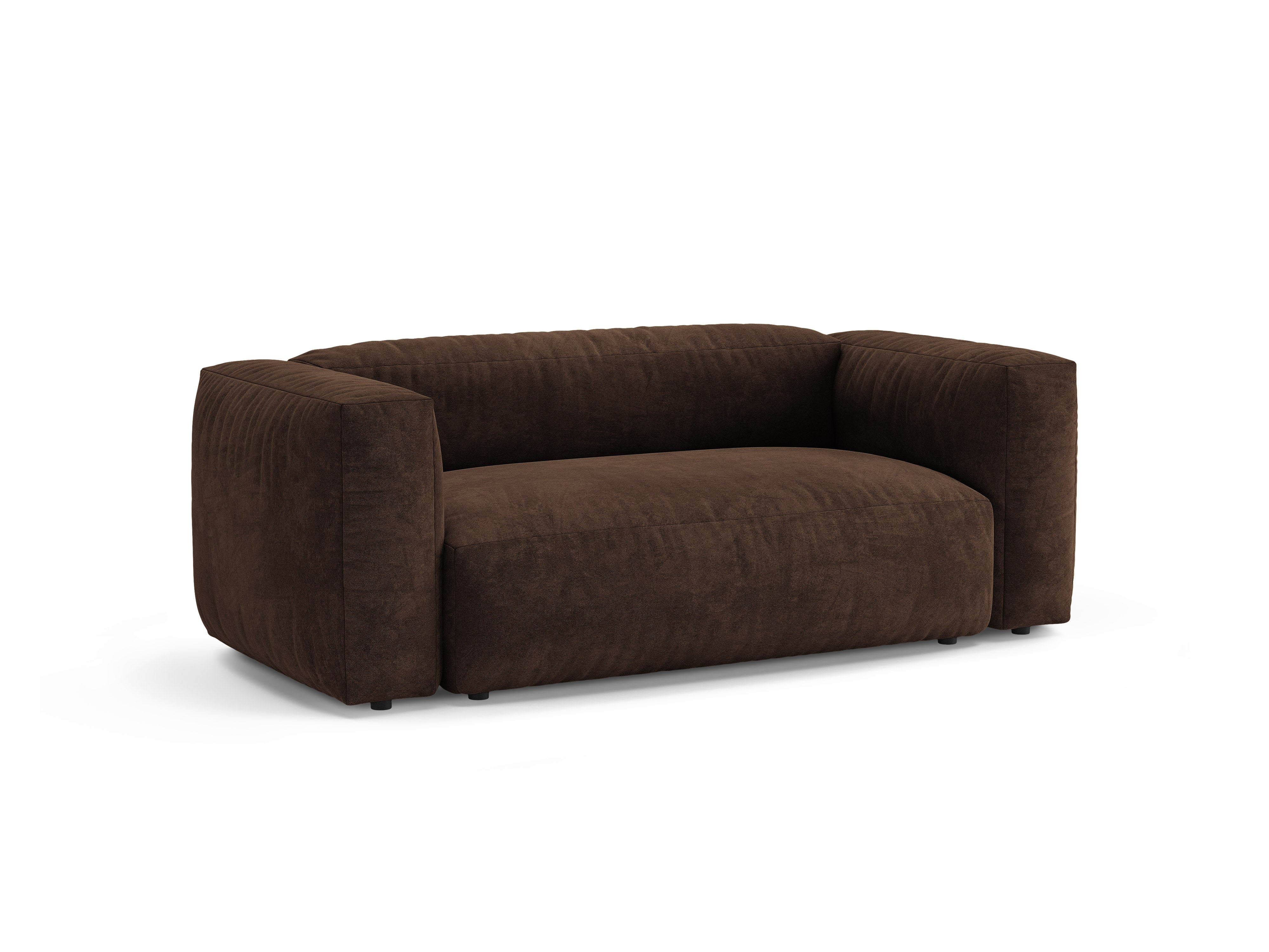 Micadoni Martina Sofa 2-Sitzer Samt Vogue Schokolade