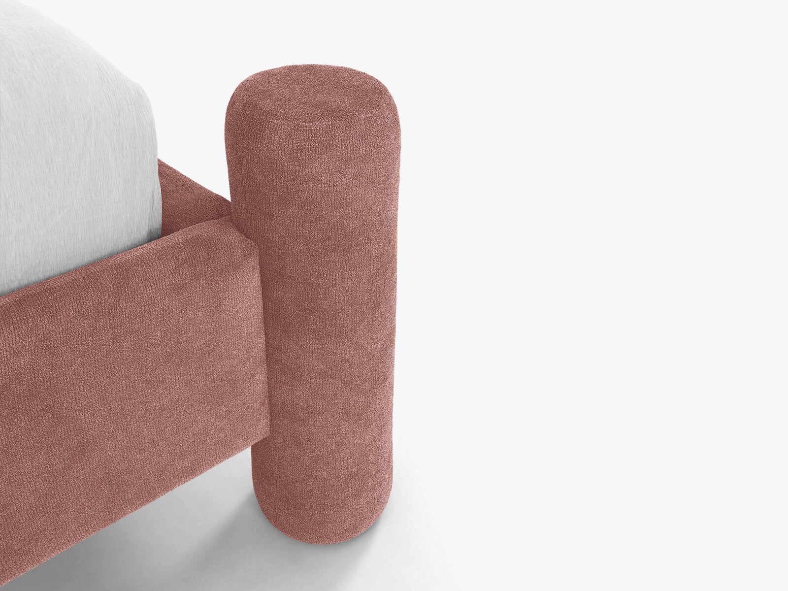 Micadoni Vera Bett mit Kopfteil Chenille Perfect Harmony Rosa 160x200