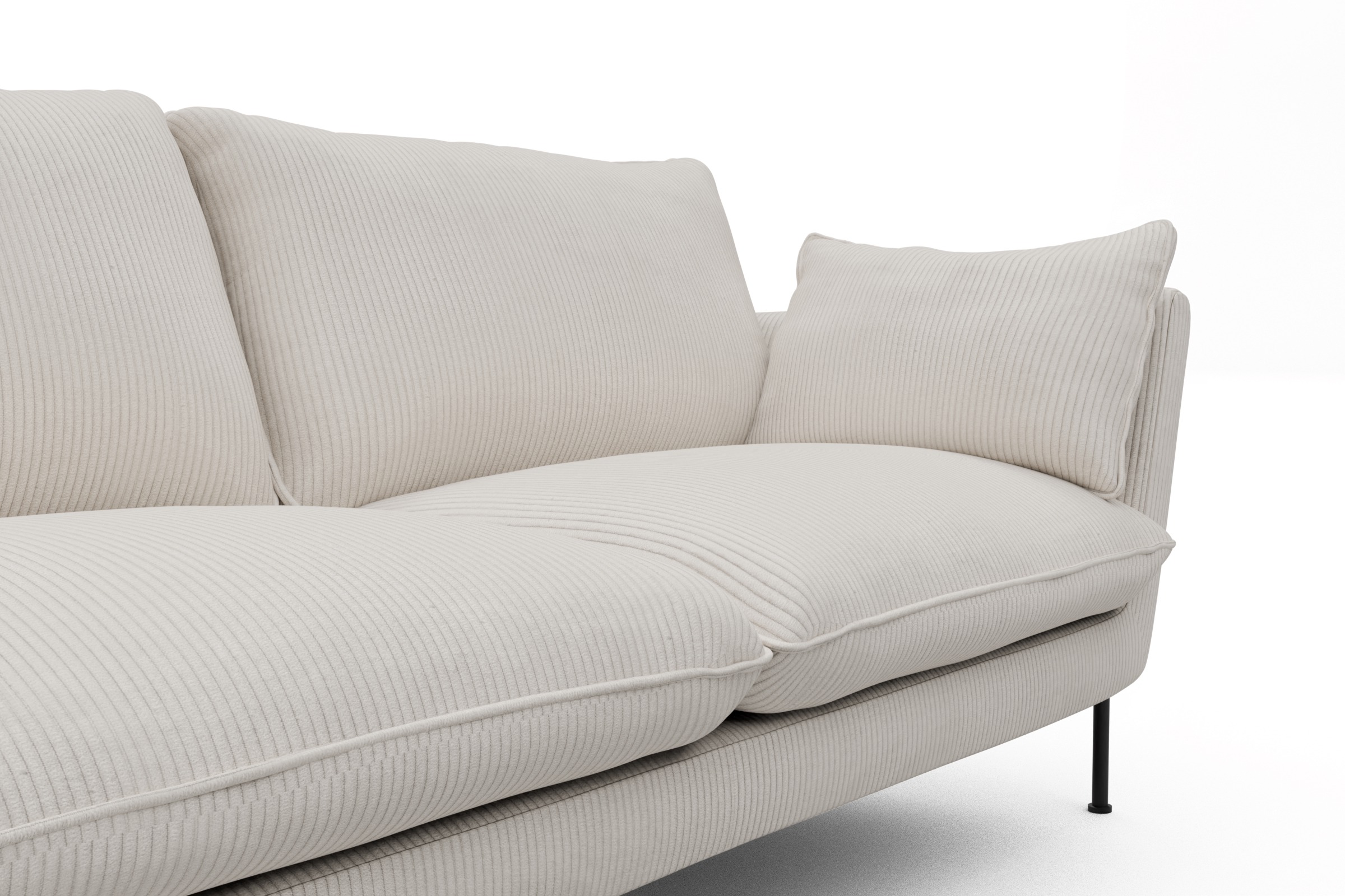 Sofa Anton 2-Sitzer Corduroy-Ivory