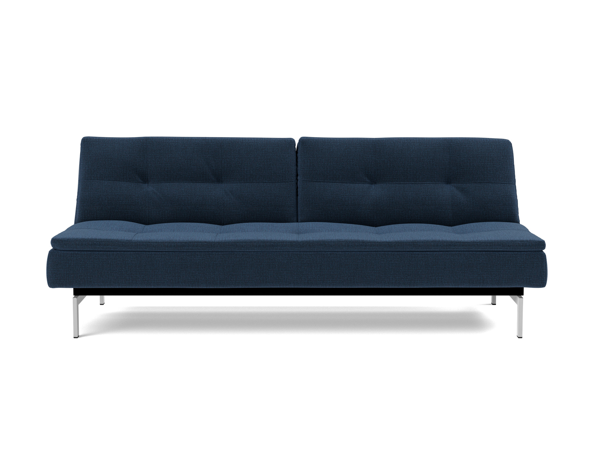 Schlafsofa Dublexo Chenille Esina 414-Indigo-Blue Beine Chrom