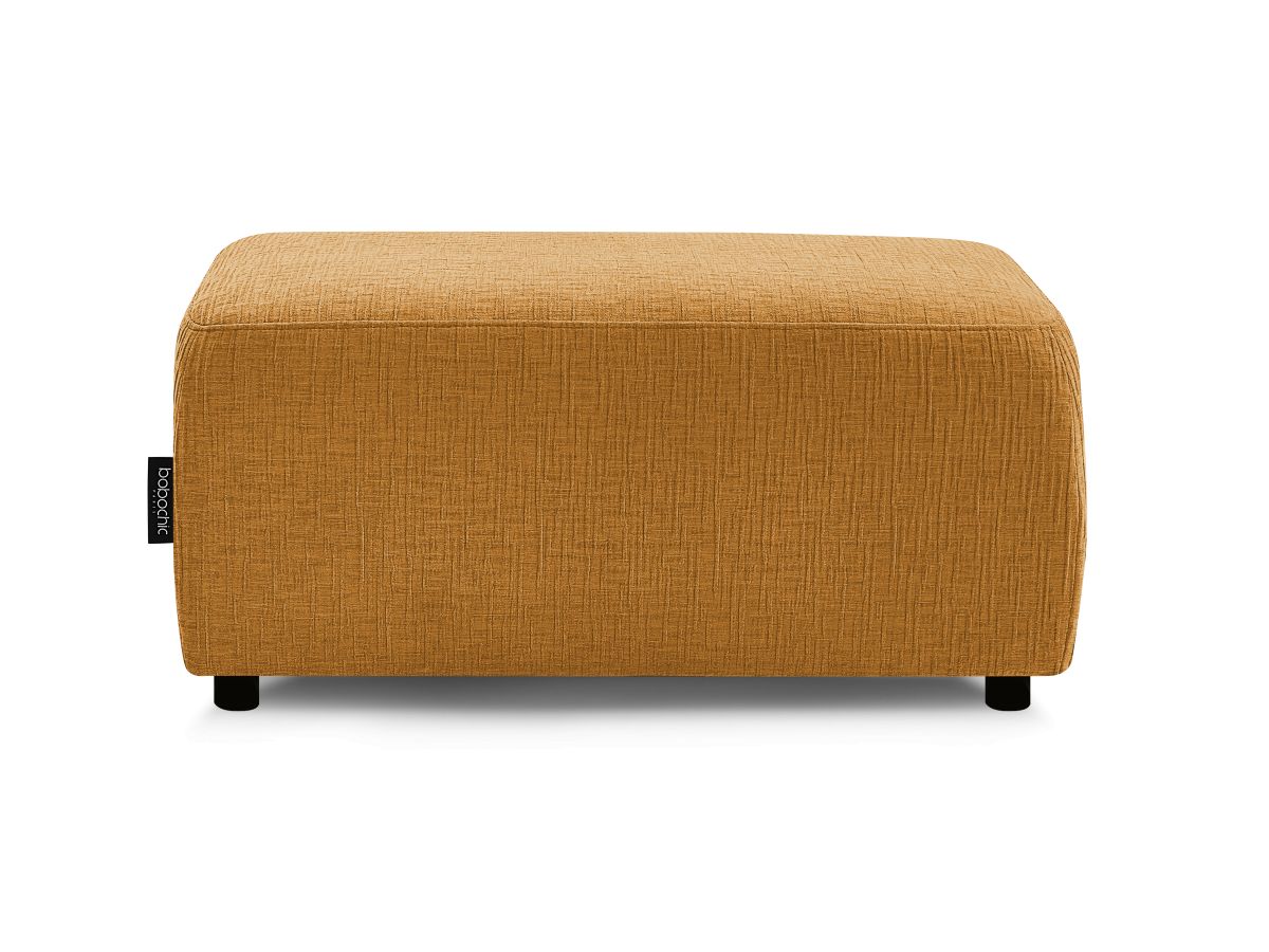 Bobochic Atilla Pouf Strukturstoff Gelb