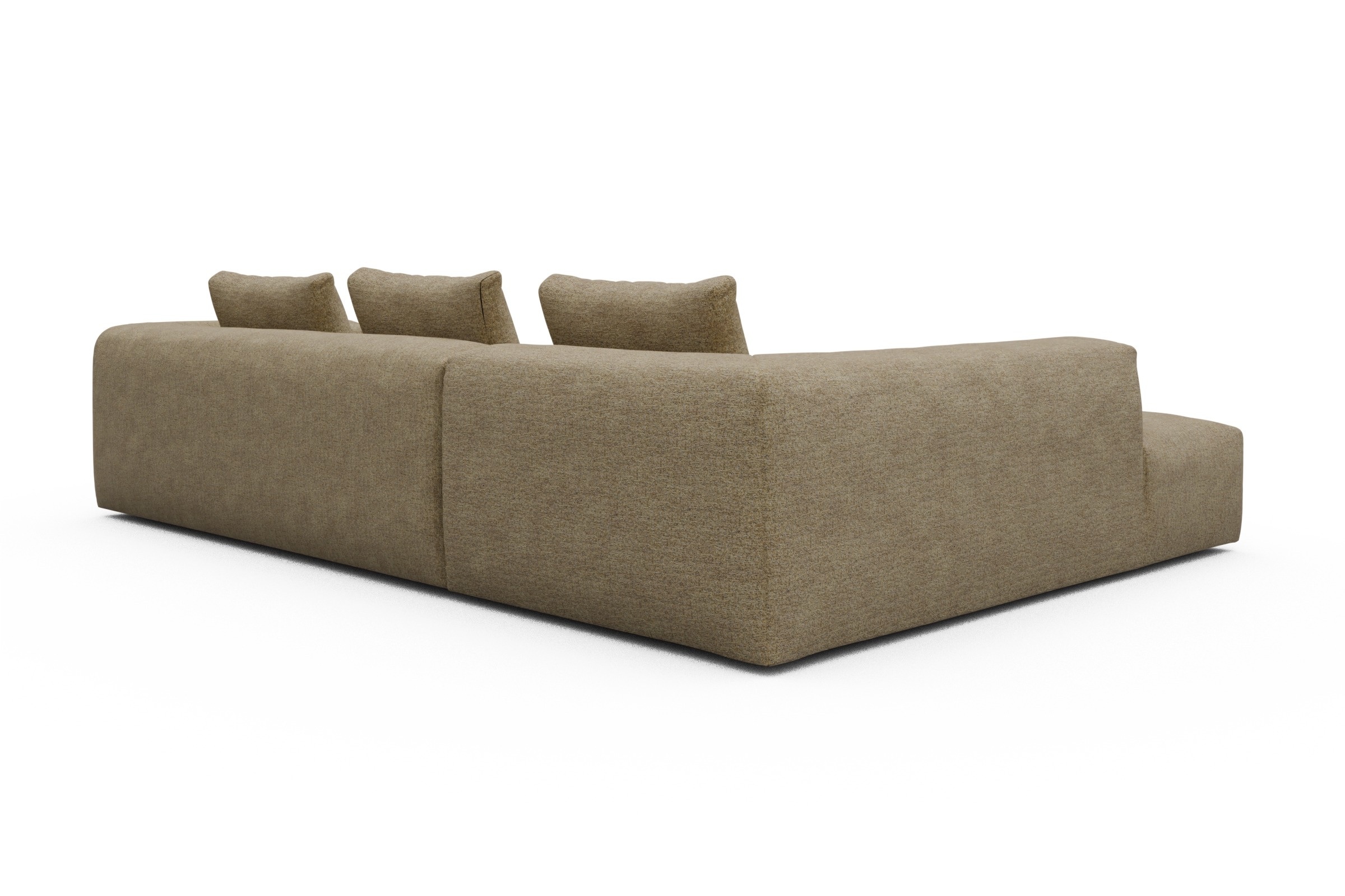 Ecksofa Fred Relax-Ecke links mit 2,5-Sitzer Carreno-Silician-Yellow