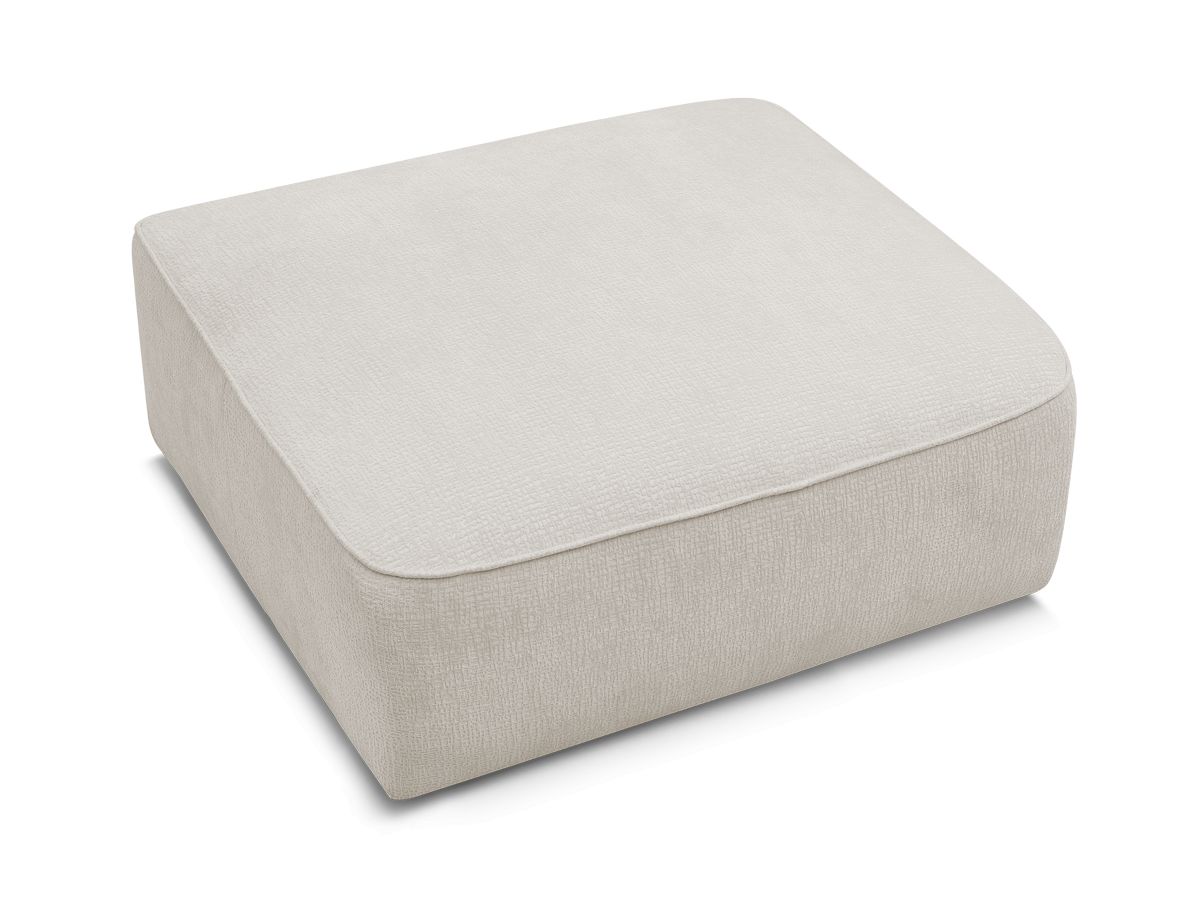 Bobochic Leopold Pouf Strukturstoff Beige