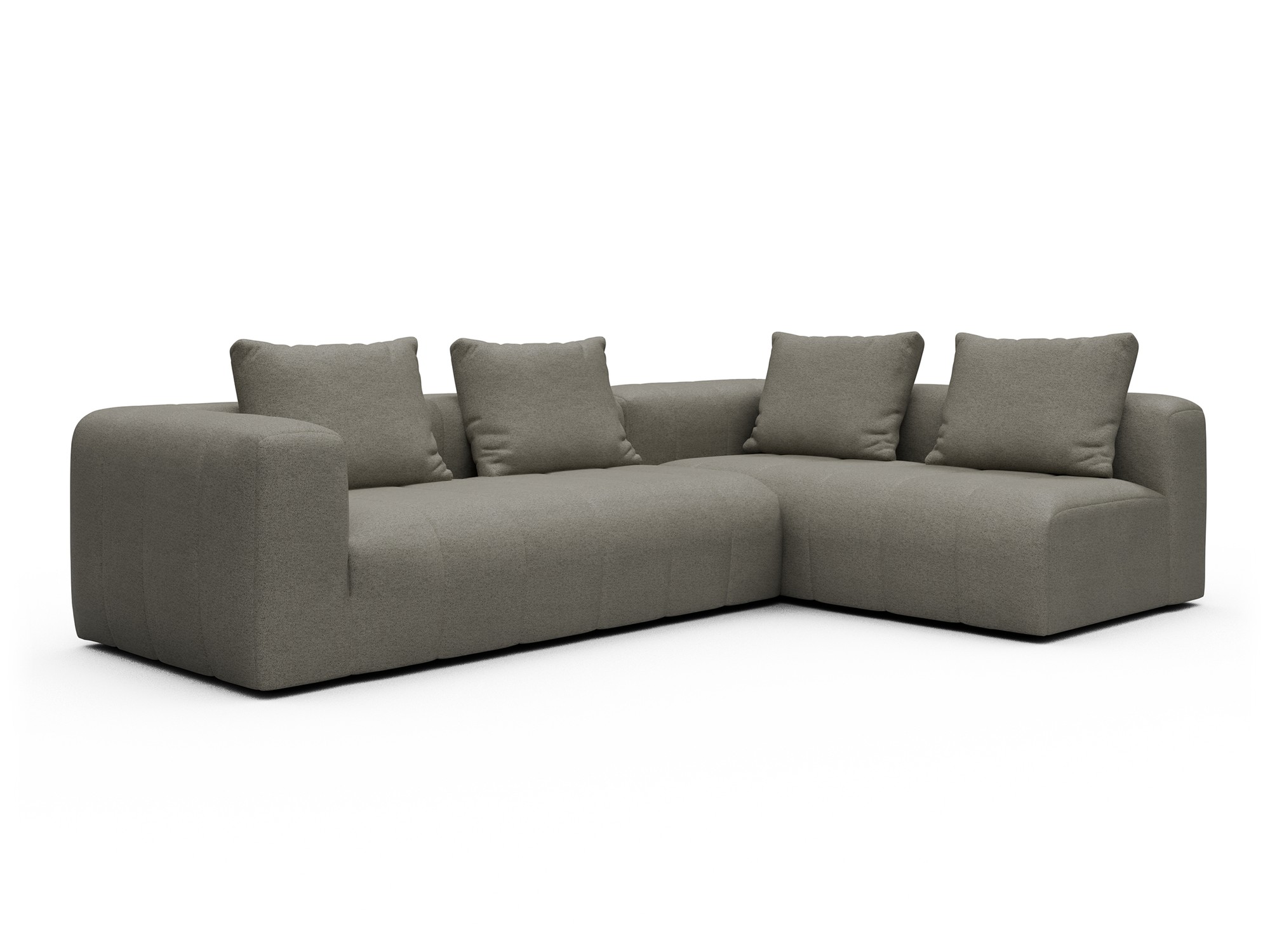 Hugo 2x 2,5-Sitzer Armlehne links Denari-Warm-Grey moebelfaktor