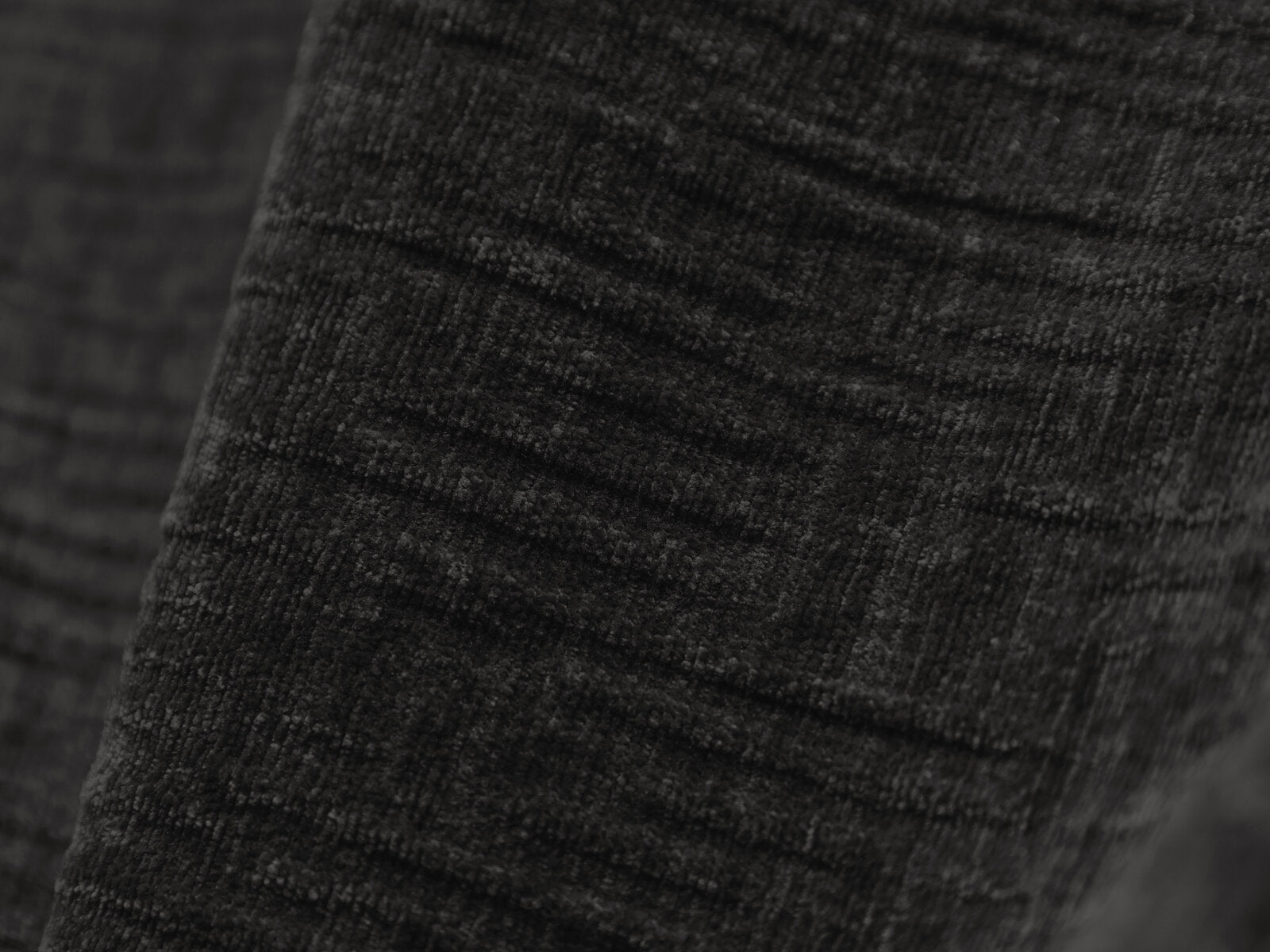 Micadoni Kaelle Ecksofa 4-Sitzer mit Schlaffunktion Rechts Chenille Over The Horizon Schwarz