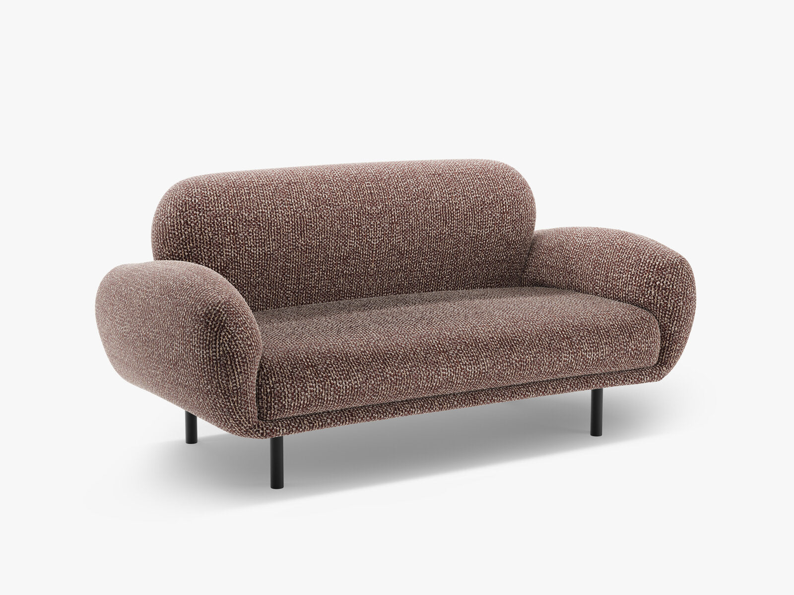 Micadoni Sofa Poppy 2-Sitzer Chenille Silencio Braun