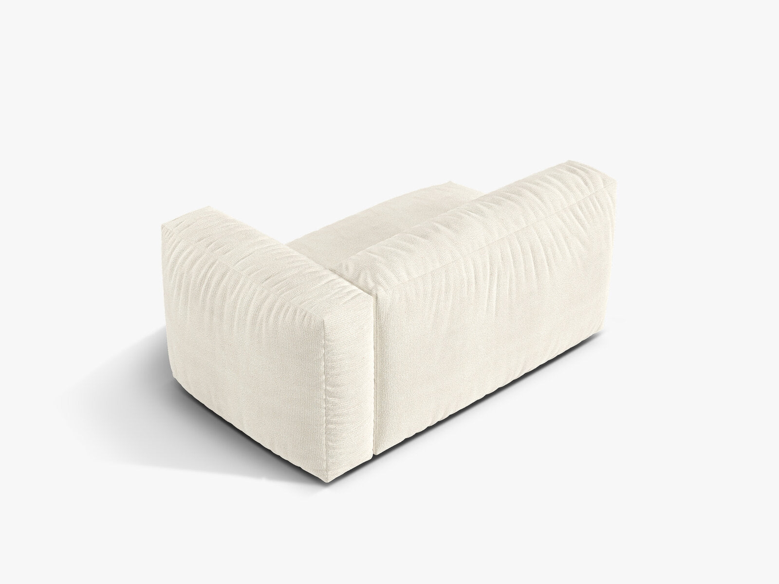 Micadoni Eckmodul Martina 1-Sitzer Groß Rechts Boucle Monet Elfenbein