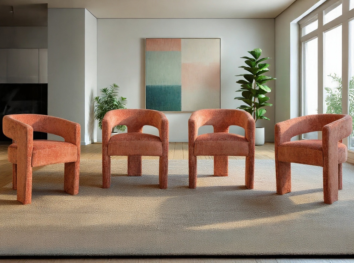 Livin Hill Polsterstuhl Leith 62 × 58 × 75 cm Gebrannte Siena