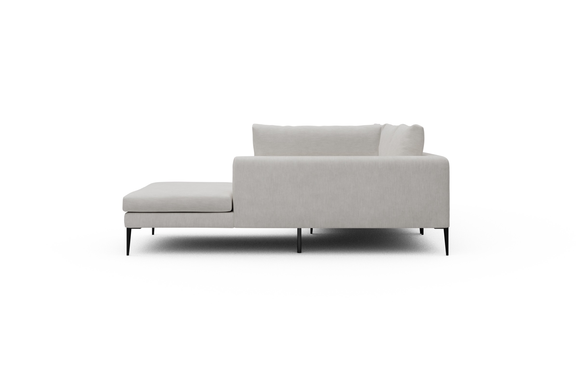 Ecksofa Paul Relax-Ecke links mit 3-Sitzer Vivus-Dusty-Off-White