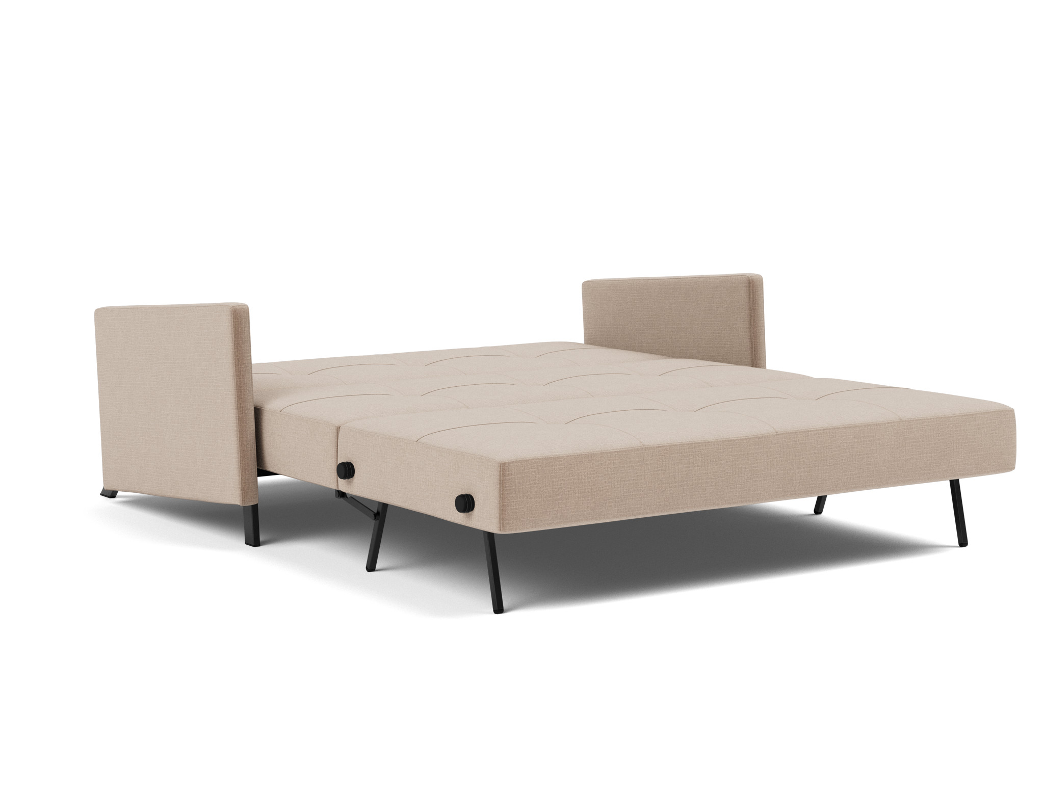 Schlafsofa Cubed mit Armlehnen 160 Chenille Esina 417-Mocha