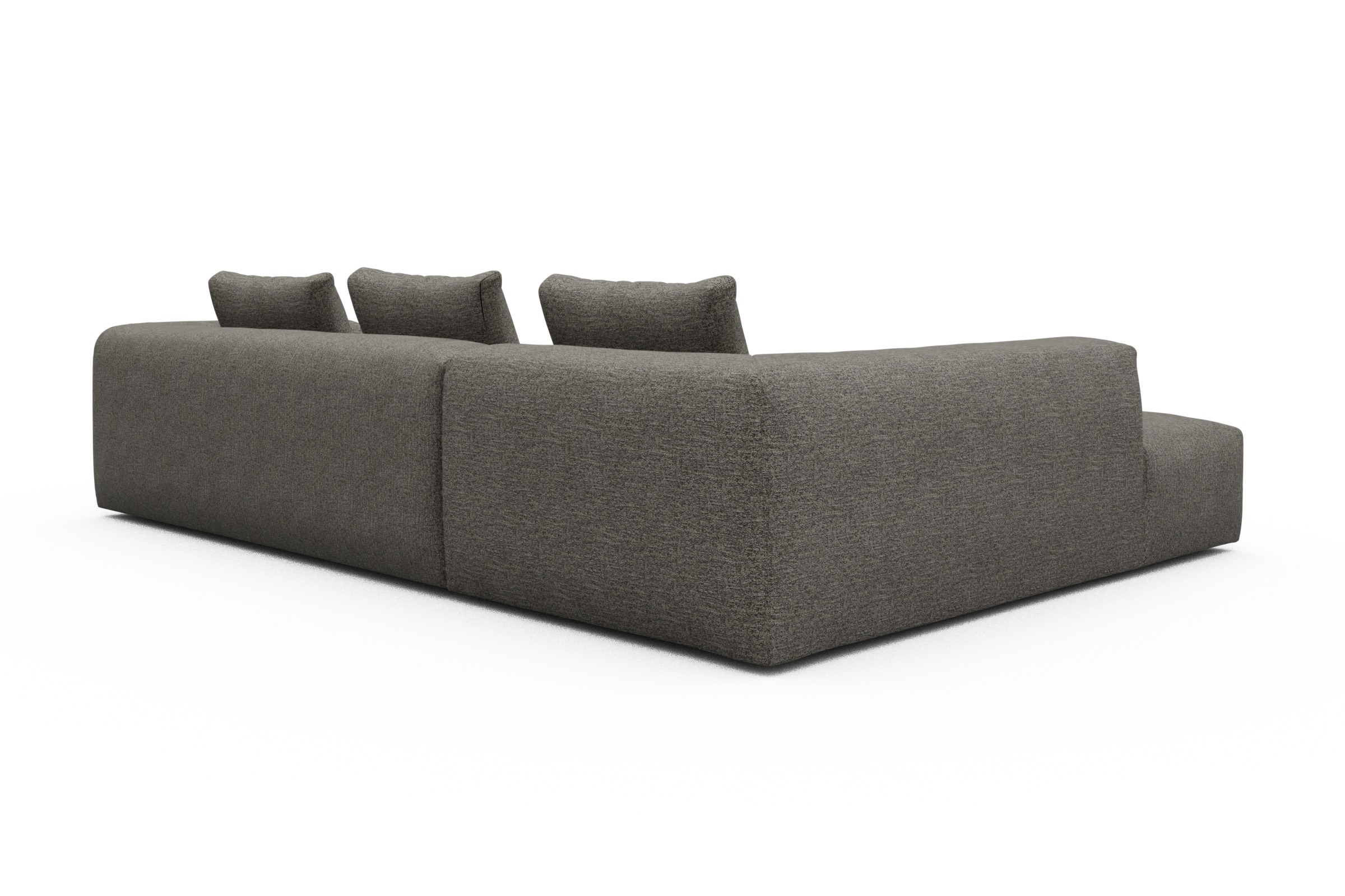 Ecksofa Fred Relax-Ecke links mit 2,5-Sitzer Carreno-Sepie-Brown