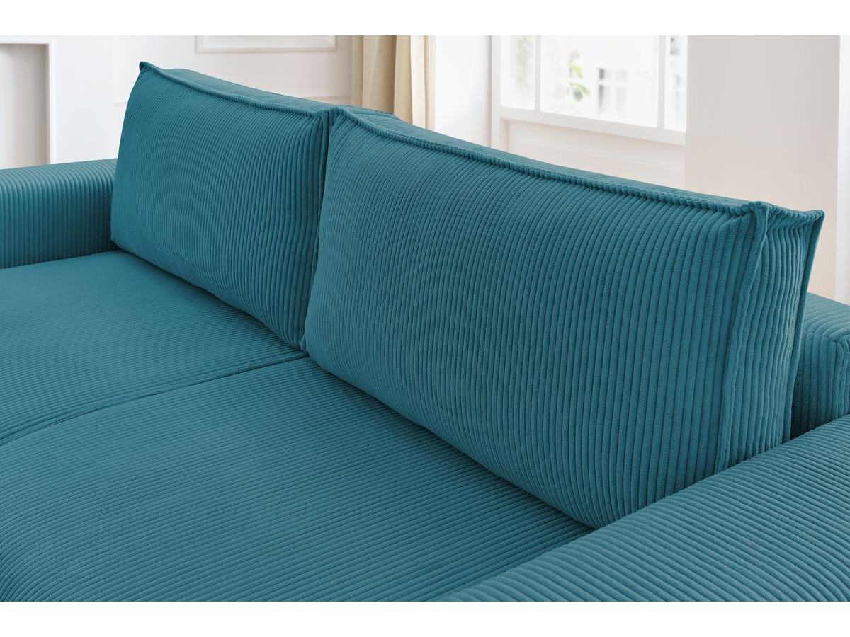 Bobochic Nihad Sofa 3-Sitzer Cordsamt Dunkelblau