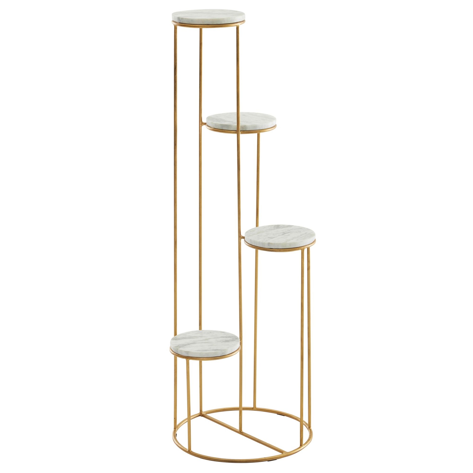 Standregal Vindheimar Marmor Gold 36,5 × 36,5 × 107,5 cm
