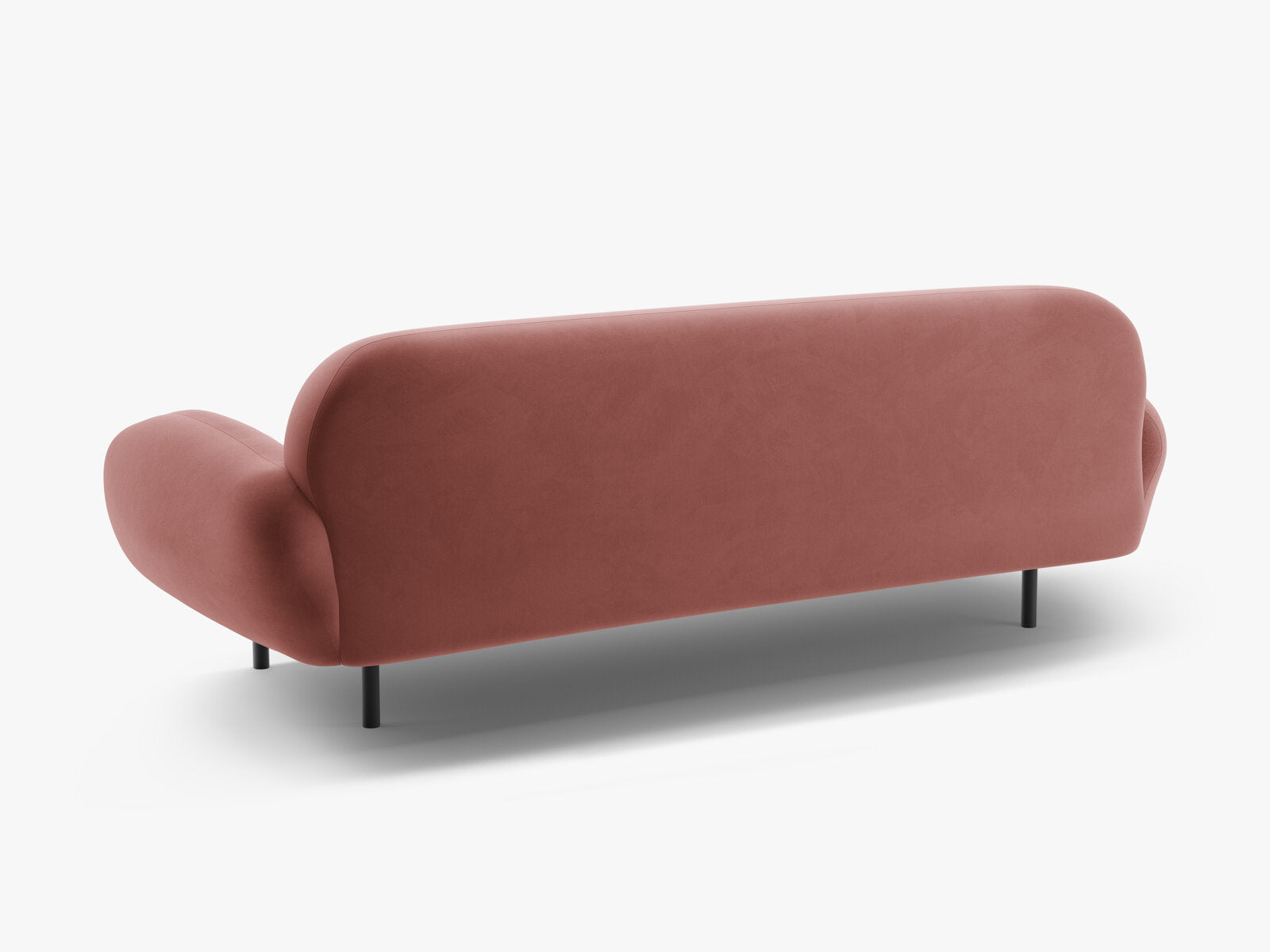 Micadoni Sofa Poppy 3-Sitzer Samt Casino Flamingo