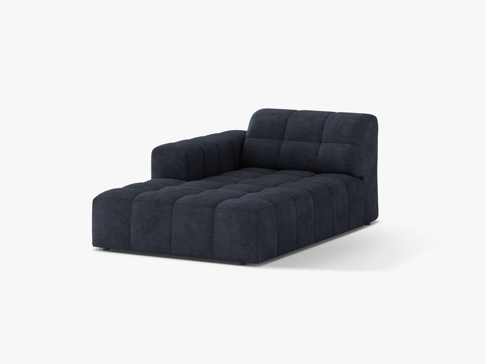 Micadoni Jennifer Chaiselongue Links Chenille Eden Marineblau