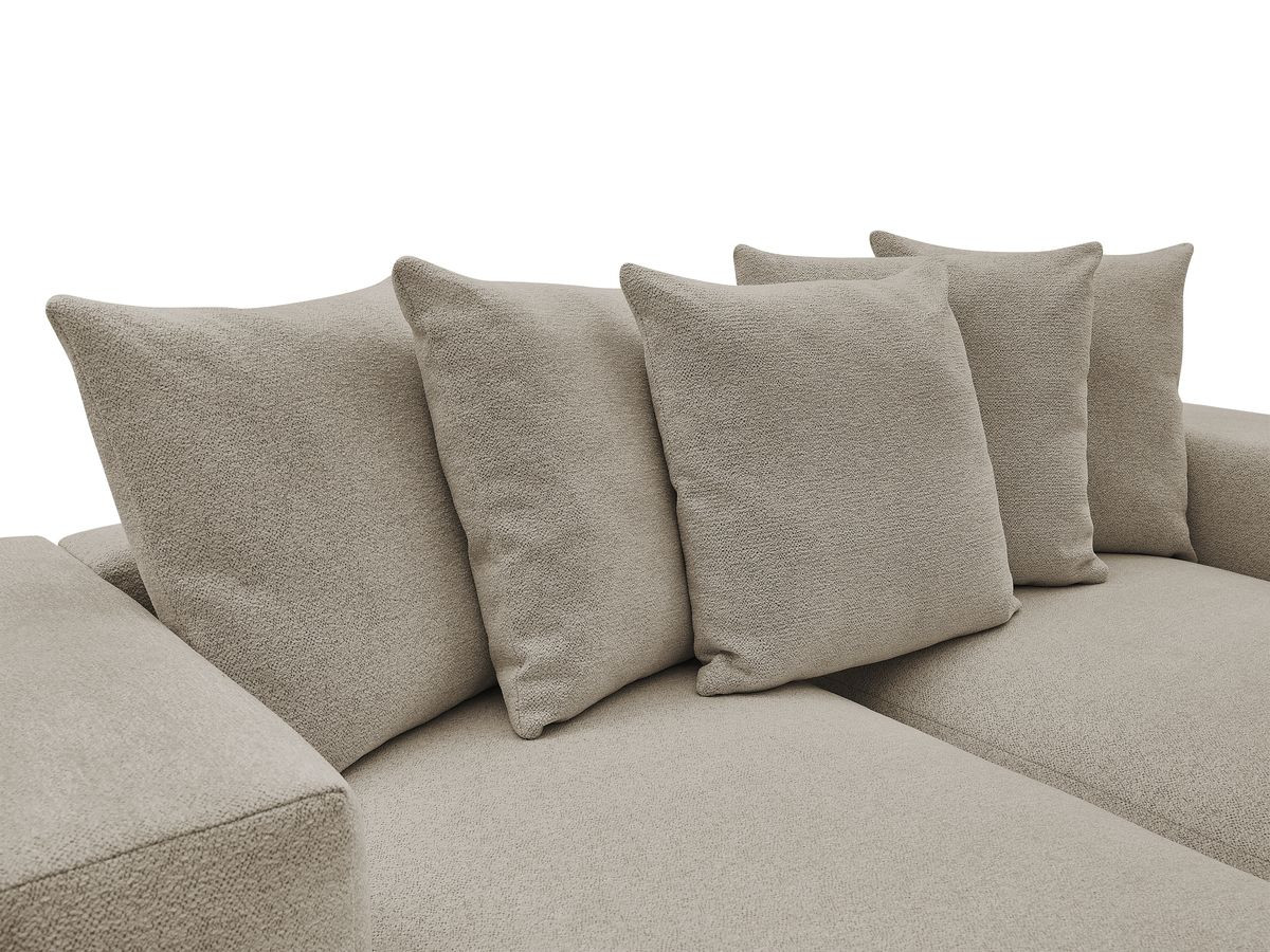 Bobochic Voltaire Sofa 4-Sitzer 248 × 170 cm Melange-Stoff Taupe