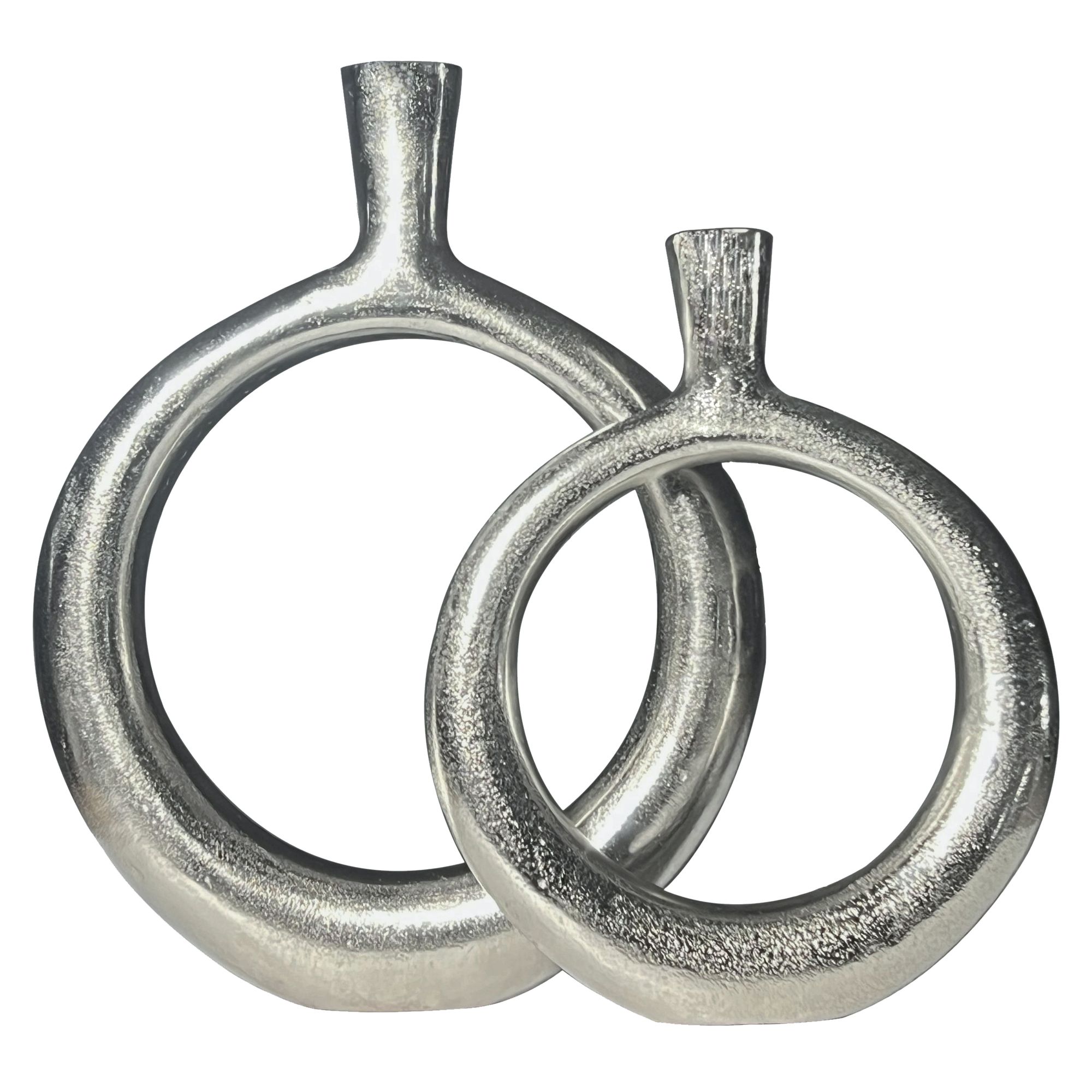 Tischvase Hovden Aluminium Silber