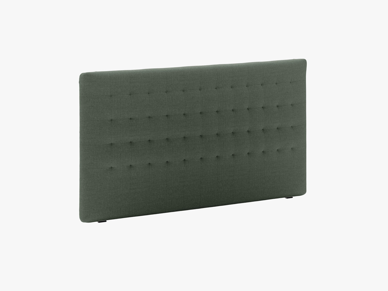 Micadoni Nova Samtiger Kopfteil 120 cm (H 95 cm) Strukturierter Stoff Liberty Moosgrün 180x95