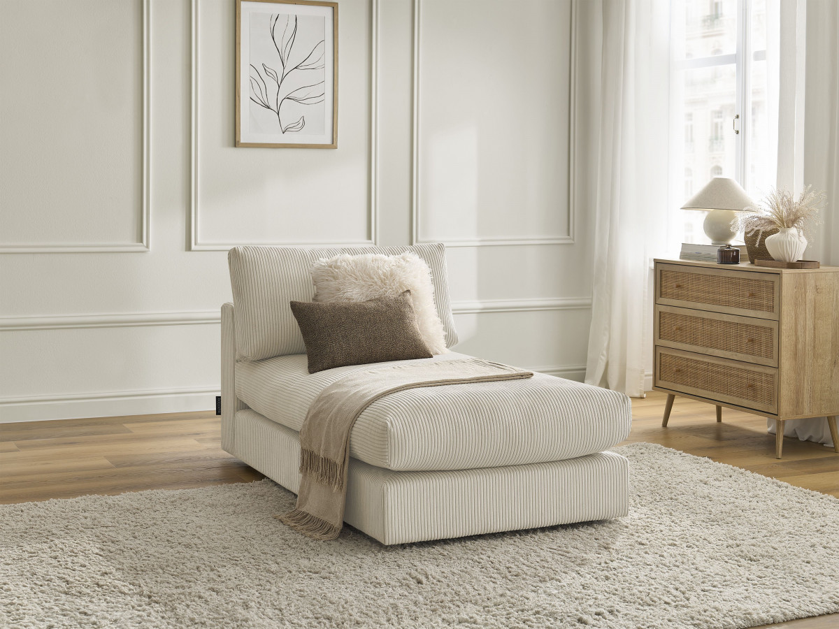 Bobochic Paris Méridienne-Modul Cordsamt Beige