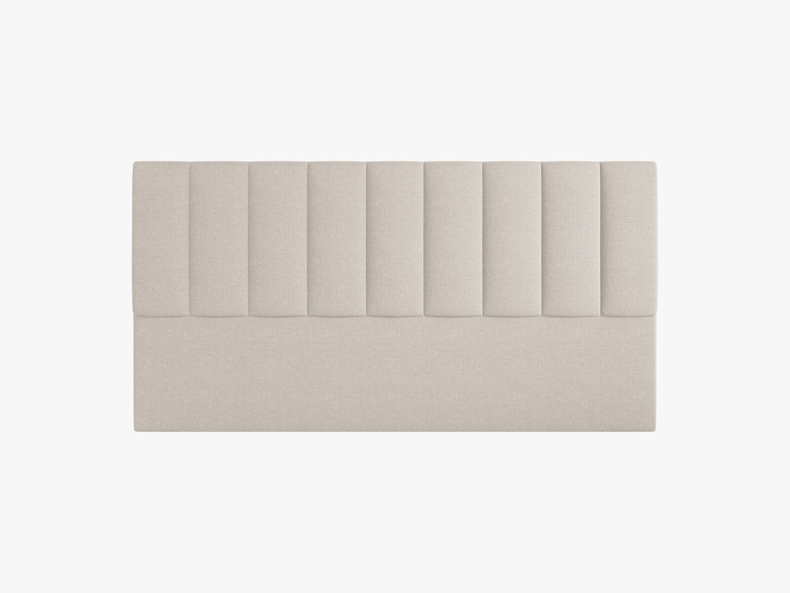 Micadoni Marl Samtiger Kopfteil 140 cm (H 95 cm) Chenille Eden Dunkelbeige 180x95