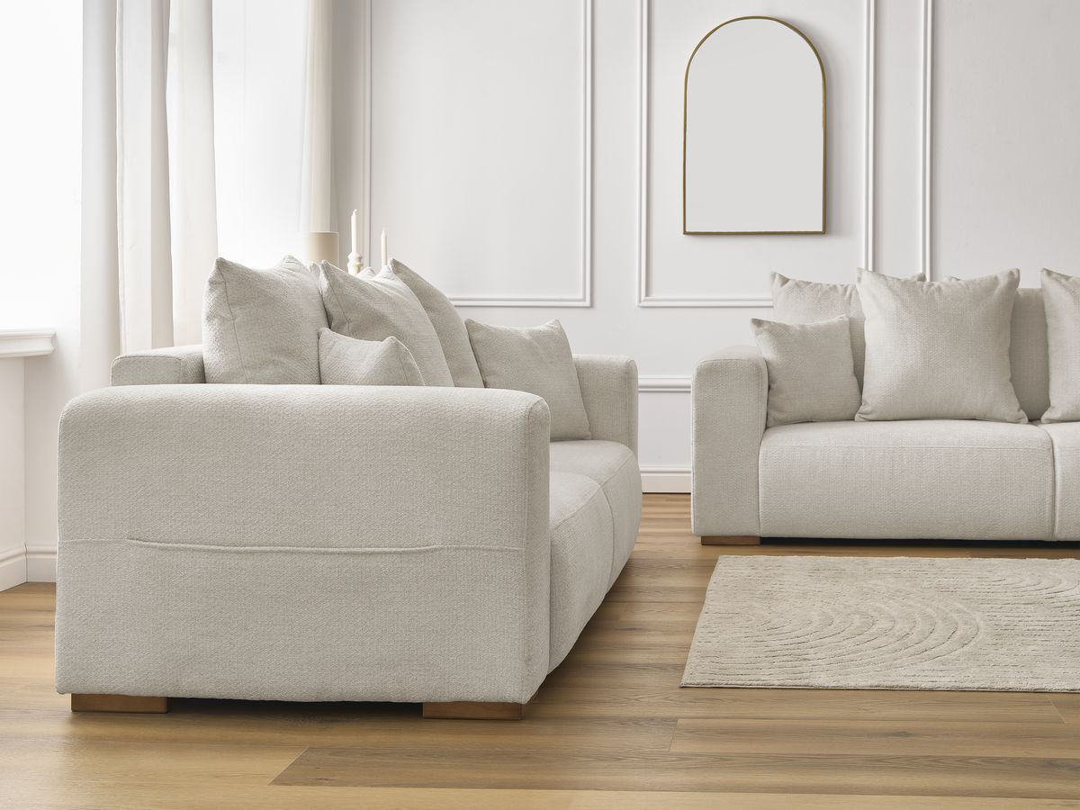 Bobochic Sidonie Sofa 5-Sitzer Melange-Stoff Beige