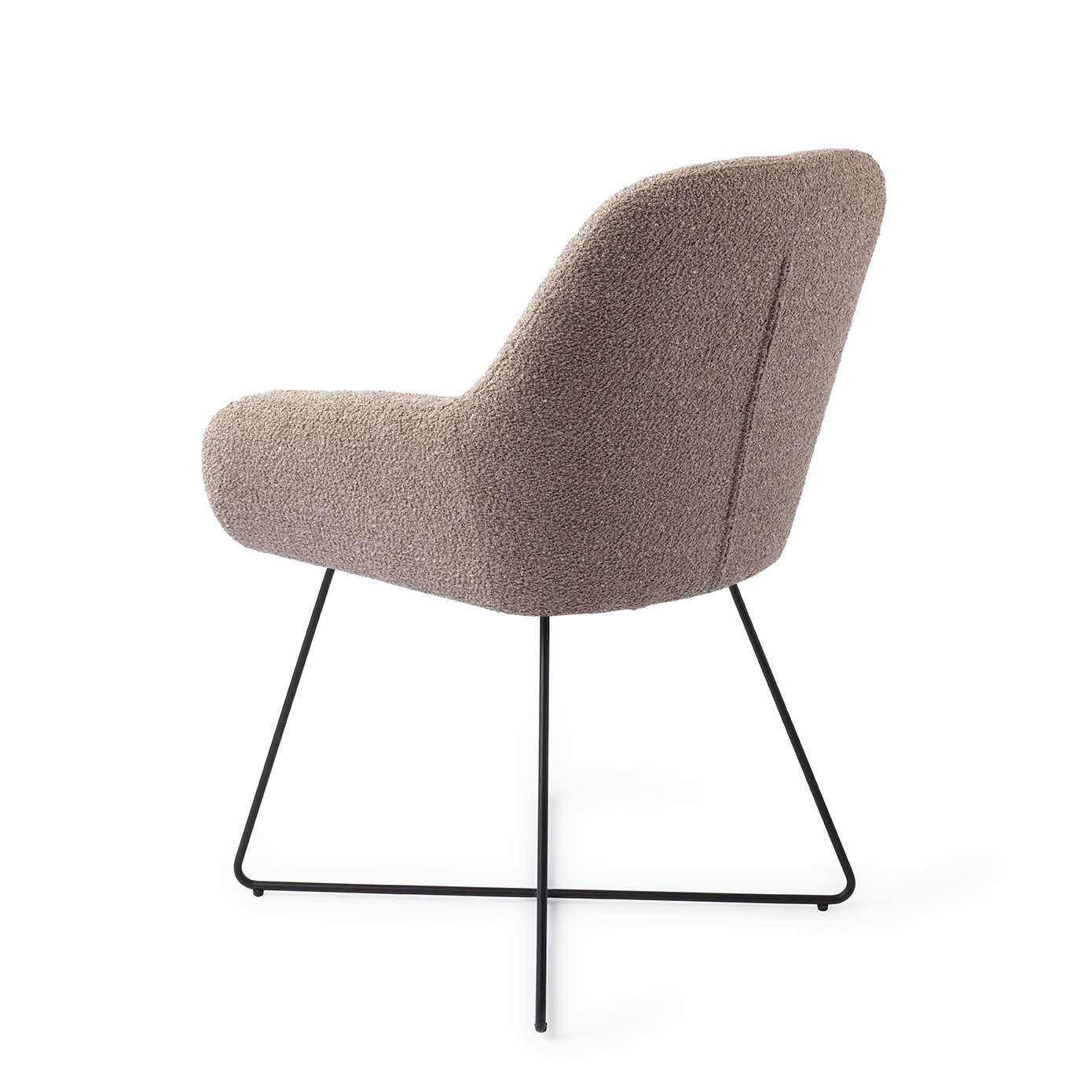 Jesper Home Esszimmerstuhl Kushi Stone Haze Cross Schwarz
