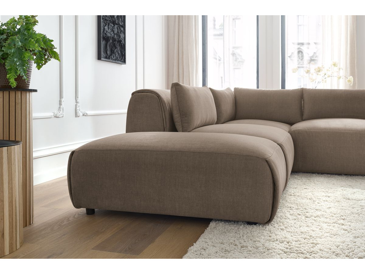 Bobochic Jeanne Ecksofa 271 × 300 cm Samt Taupe