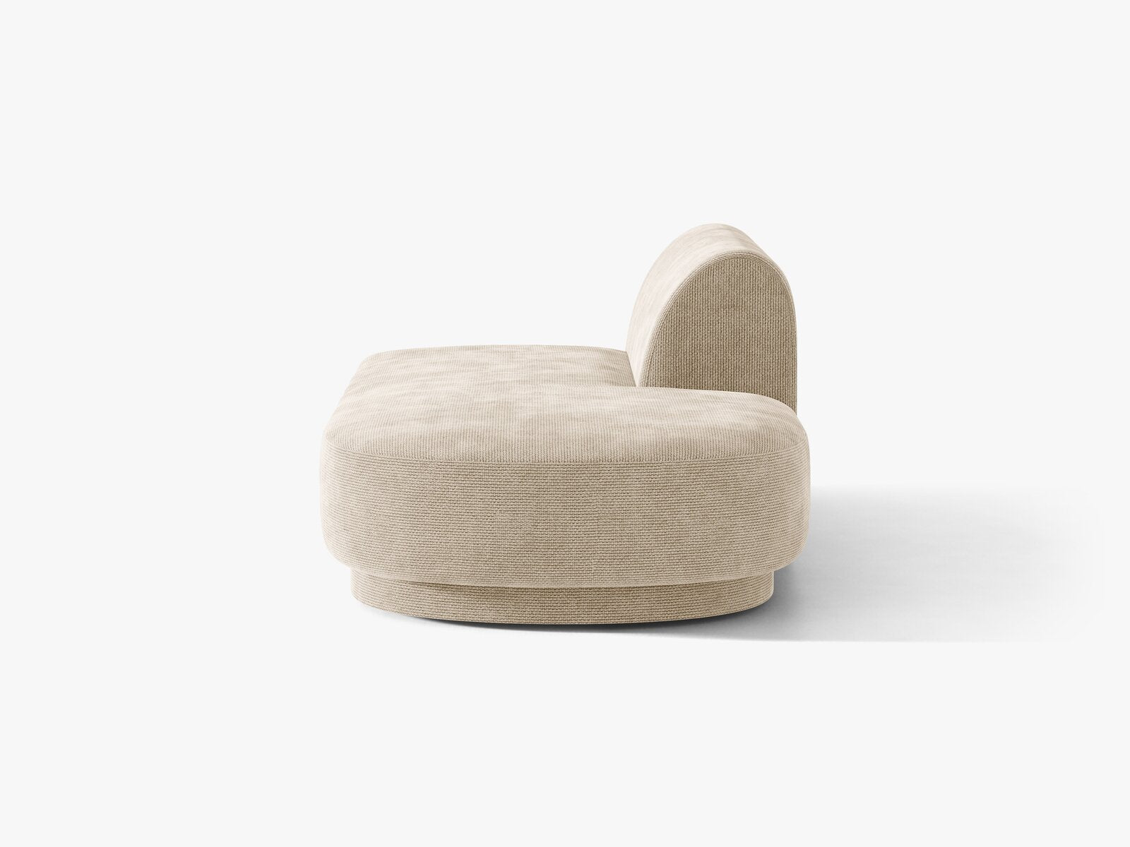 Micadoni 2-Sitzer Sitzmodul offen Miley Rechts Chenille Eden Beige