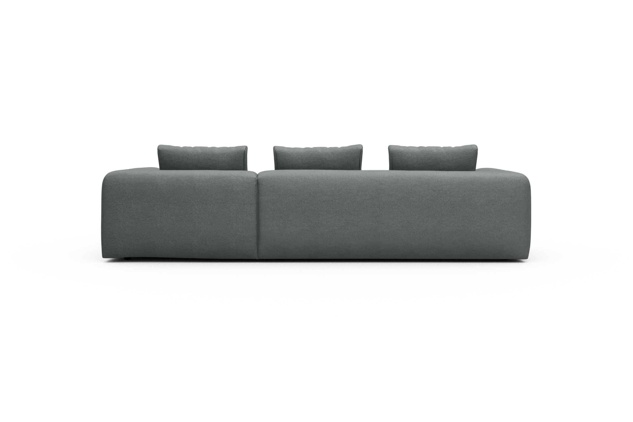 Ecksofa Fred Chaiselongue rechts mit 2,5-Sitzer Denari-Soft-Grey