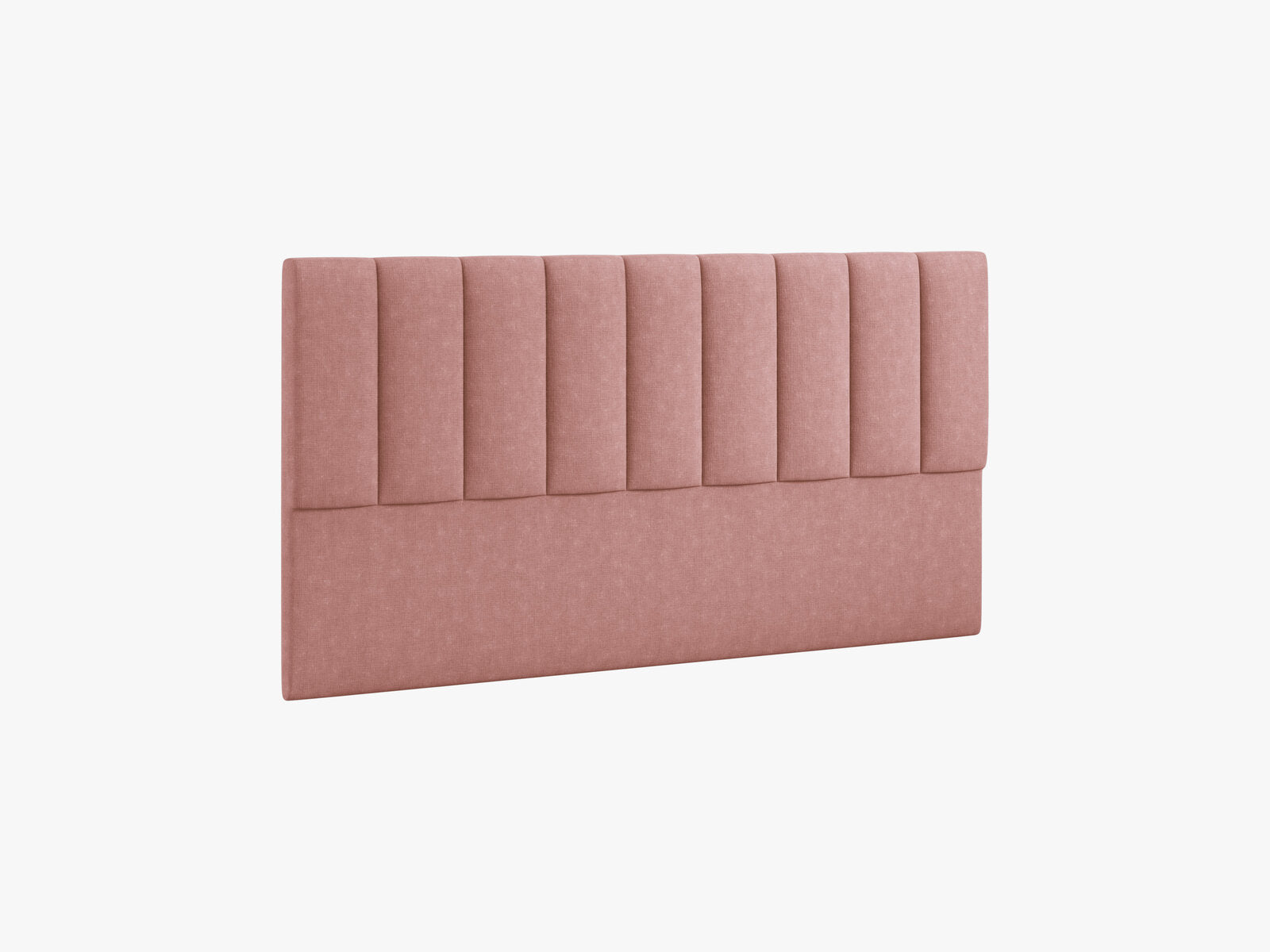 Micadoni Marl Samtiger Kopfteil 140 cm (H 95 cm) Strukturierter Stoff Liberty Rosa 180x95