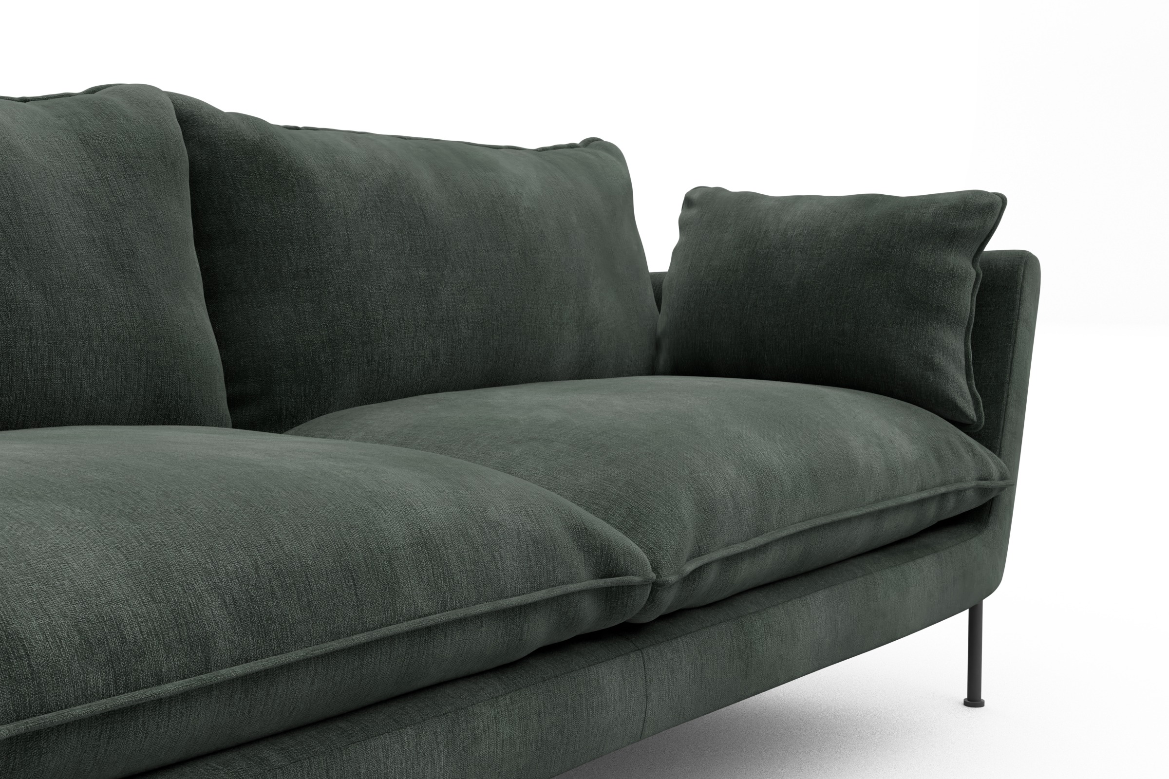 Sofa Anton PREMIUM 2-Sitzer Smooth-Laurel-Green