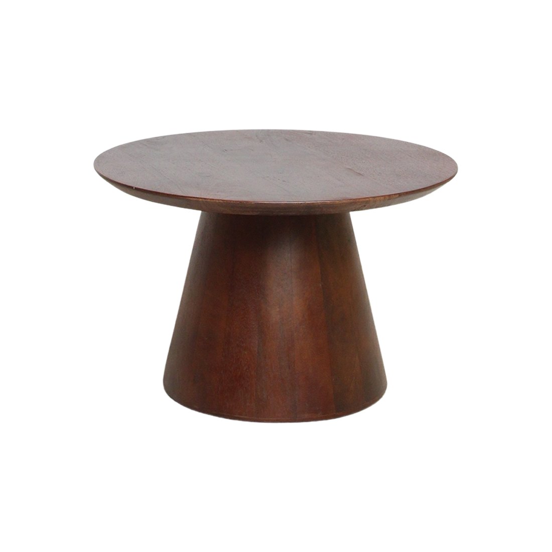 Raw Materials Bullnose Beistelltisch aus Mangoholz Cone Ø 55cm