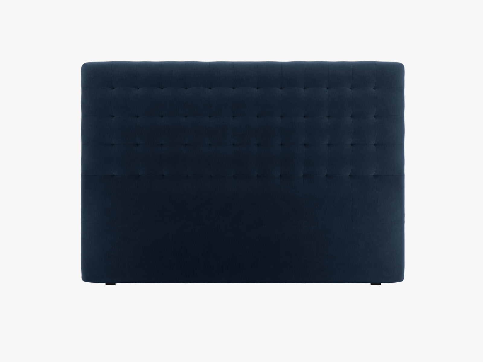 Micadoni Nova Samtiger Kopfteil 120 cm (H 120 cm) Samt Paris Dunkelblau 180x120