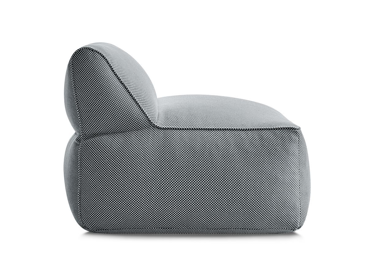 Bobochic Riviera Sofamodul 1-Sitzer Melange-Stoff Schwarz