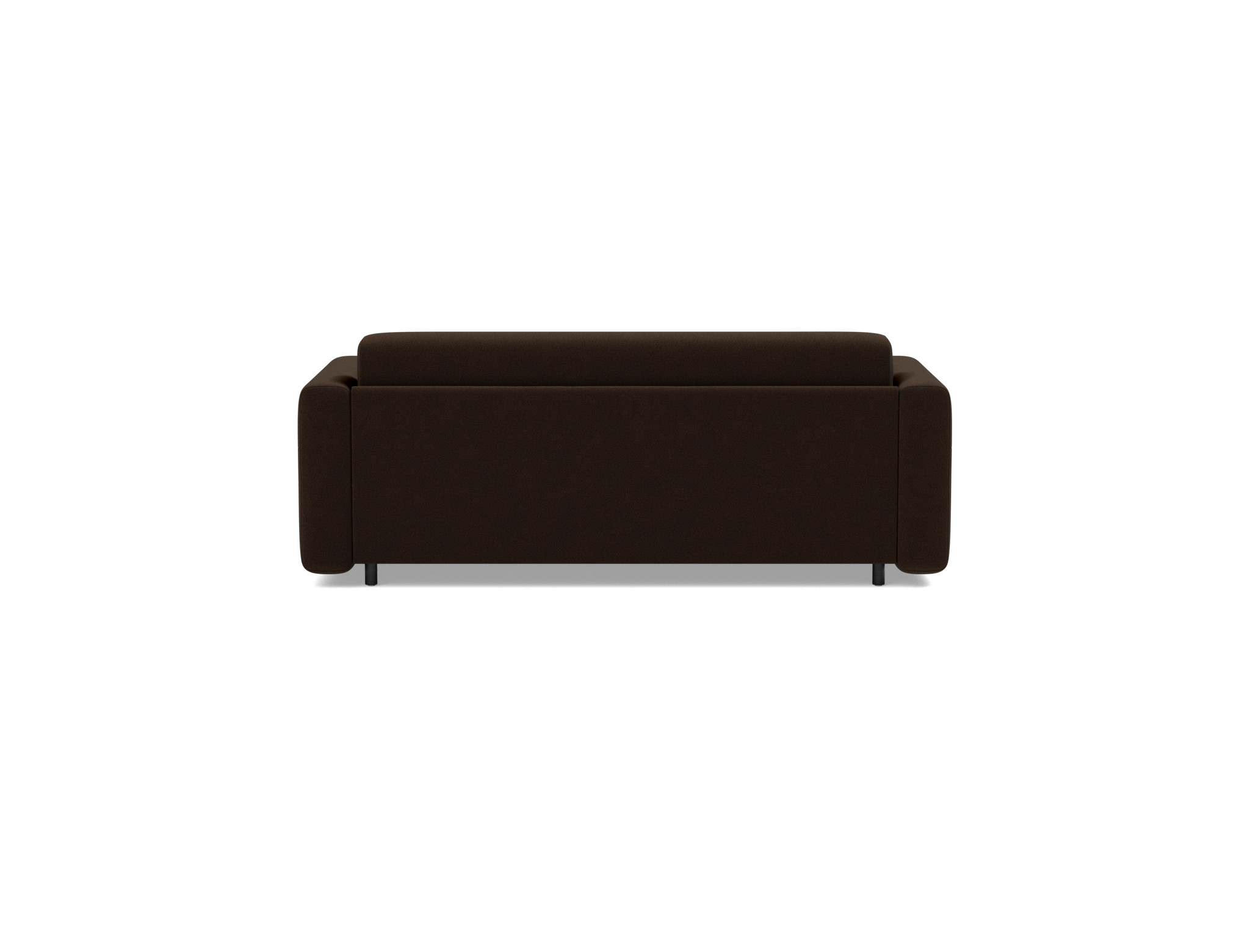 Schlafsofa Killian mit Memory-Matratze 140 Strukturierter Stoff Taura 358-Chocco