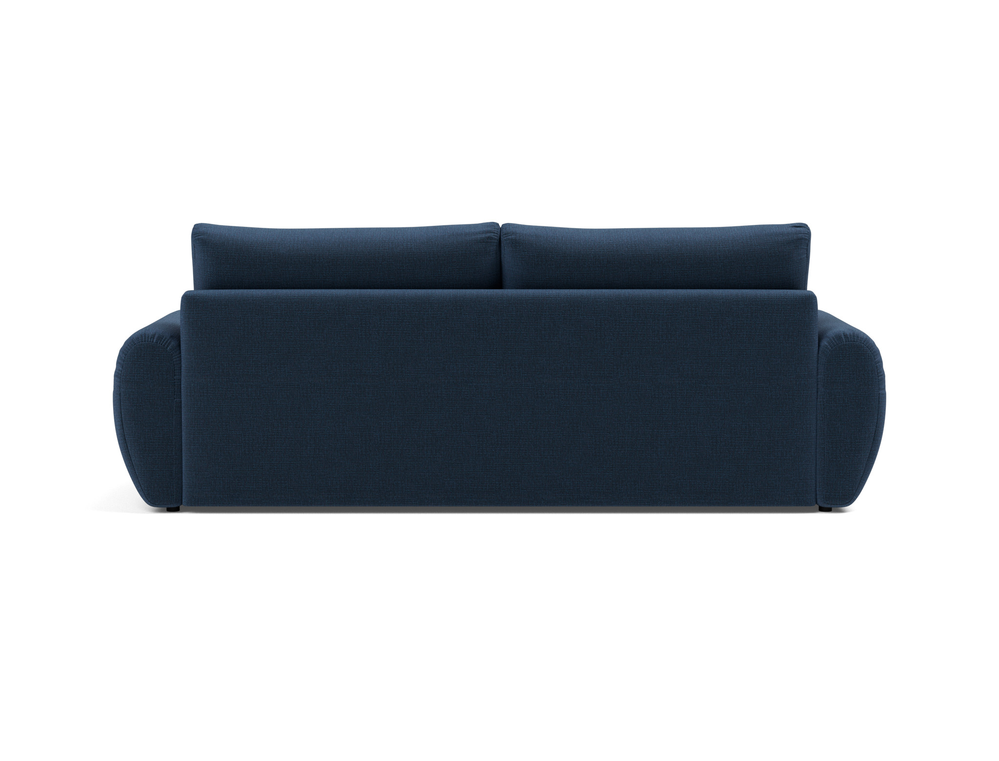 Schlafsofa Norum mit Curve-Armlehnen Chenille Esina 414-Indigo-Blue