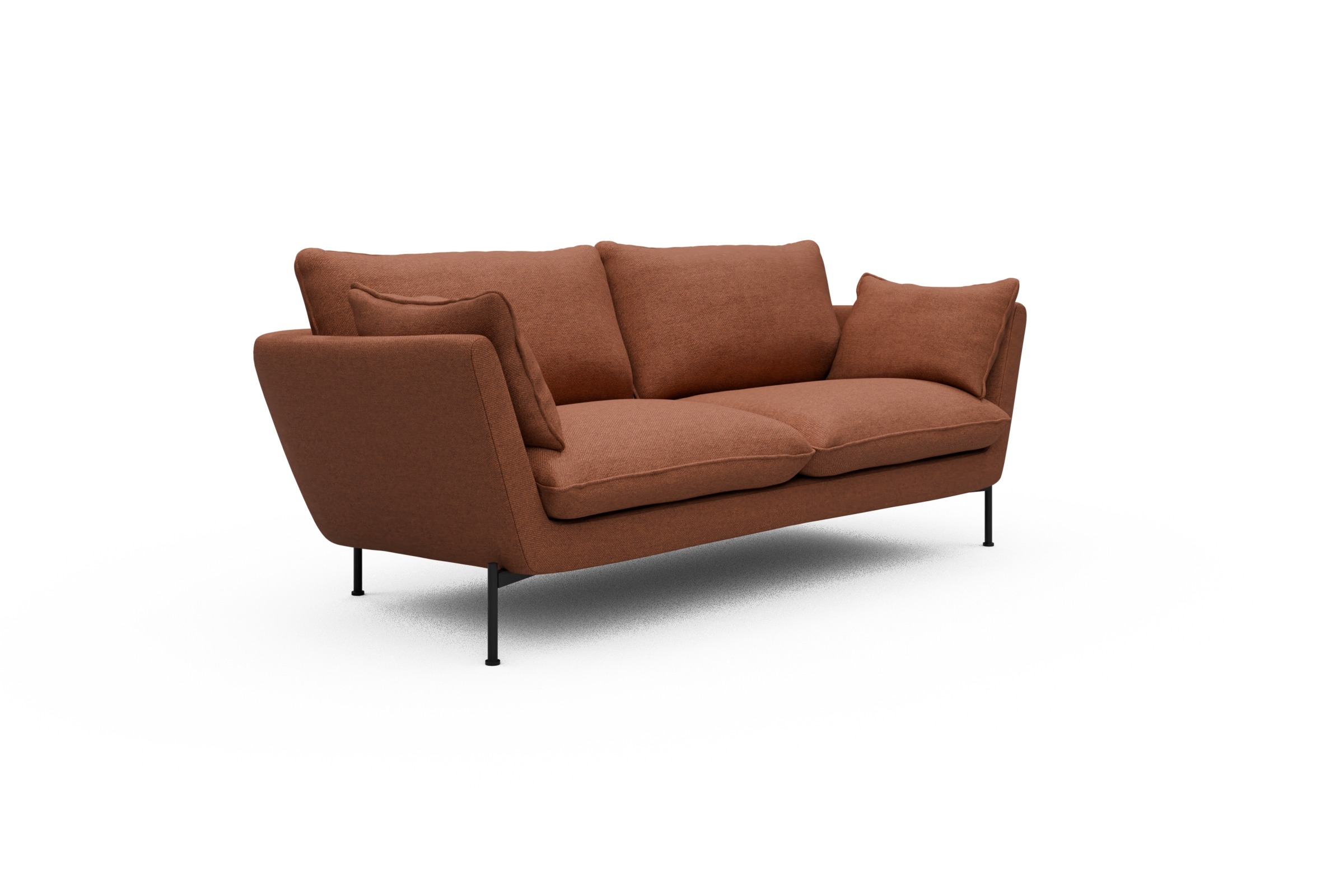 Sofa Anton 2-Sitzer Weda-Rust