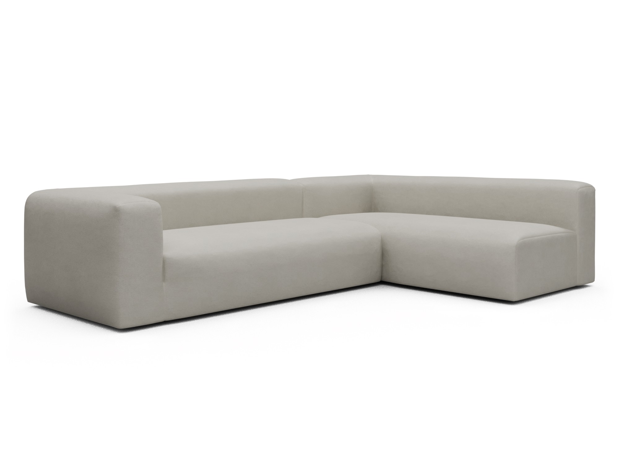 Skandi Home Ecksofa Fred 2x 2,5-Sitzer rechts offen Denari-Clean-Beige moebelfaktor
