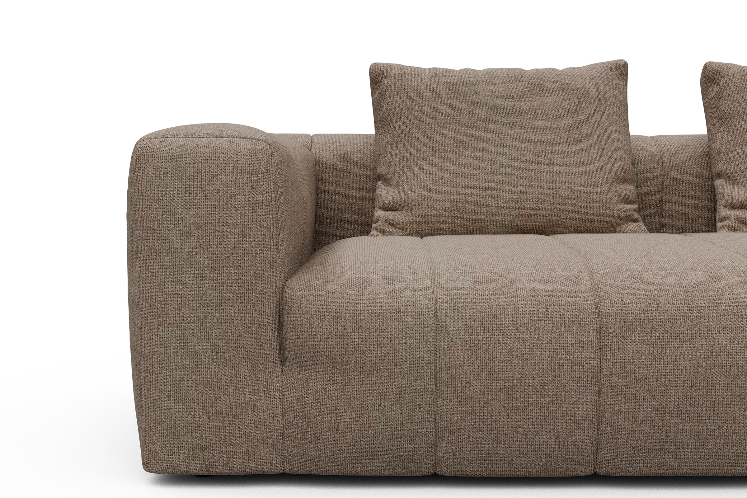 Ecksofa Hugo 2x 2,5-Sitzer Armlehne links Sama-Antelope