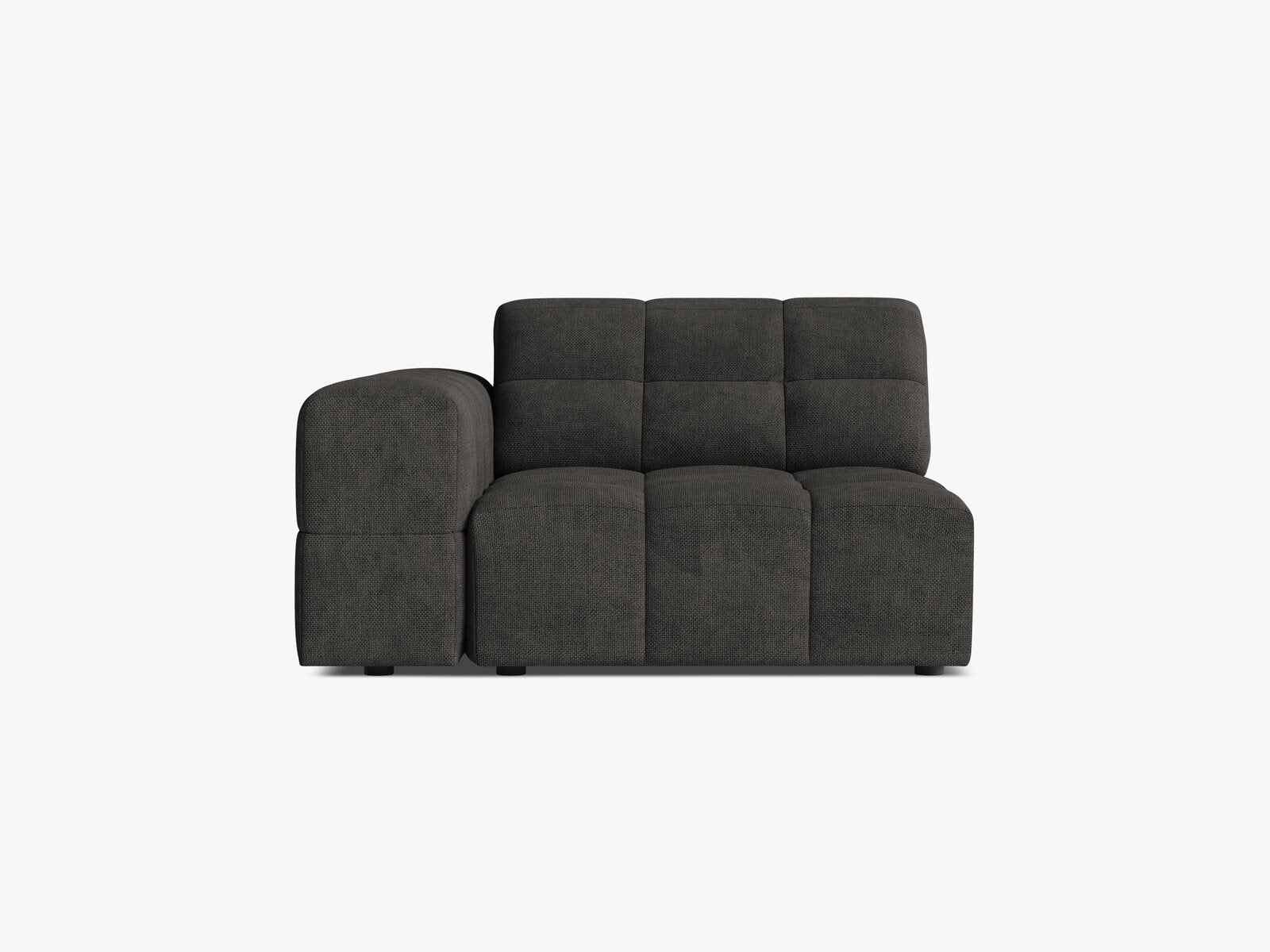 Micadoni Jennifer Sofamodul Links Chenille Eden Dunkelgrau