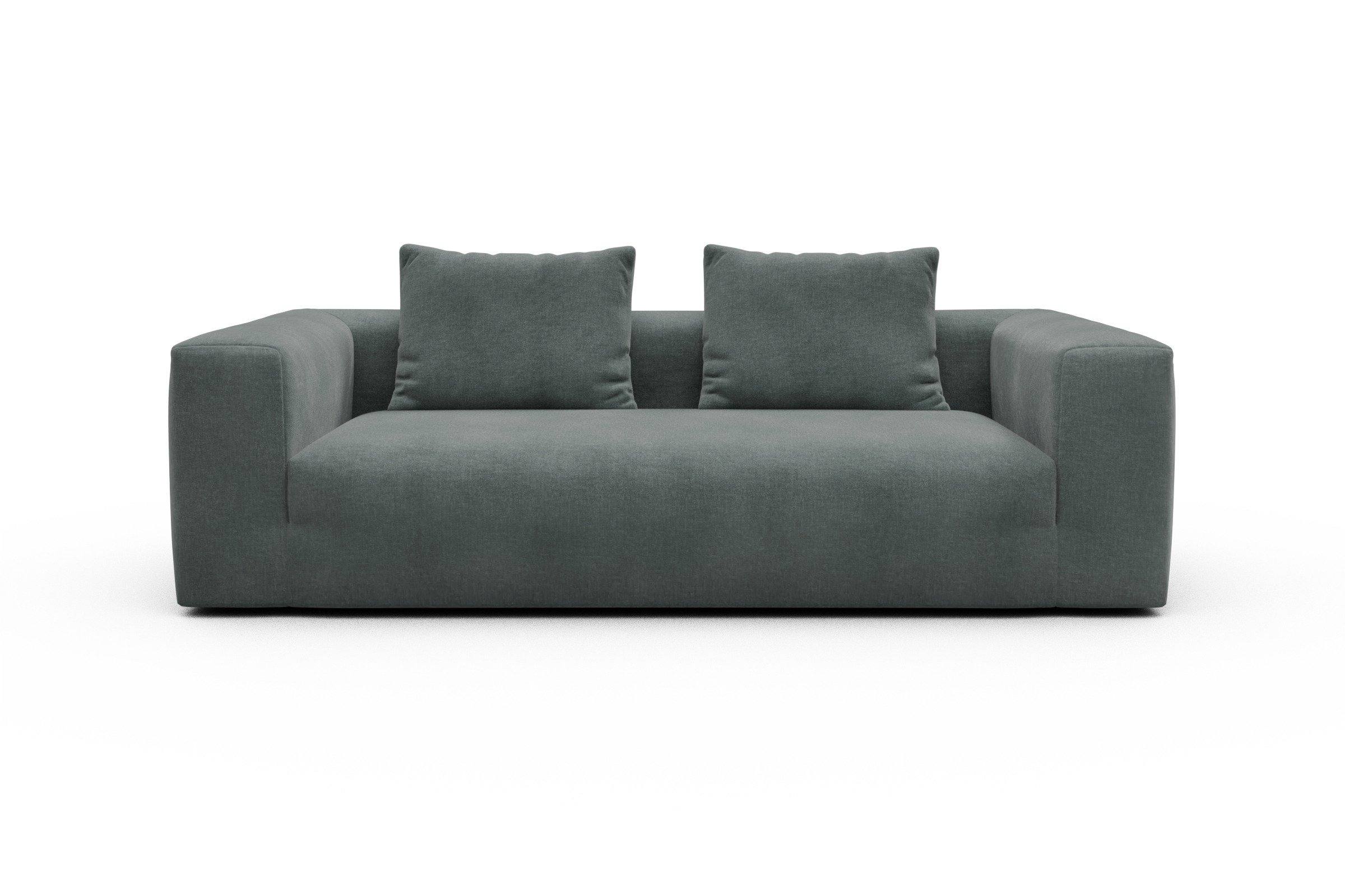 Skandi Home Sofa Fred 3-Sitzer Smooth-Silver-Grey moebelfaktor