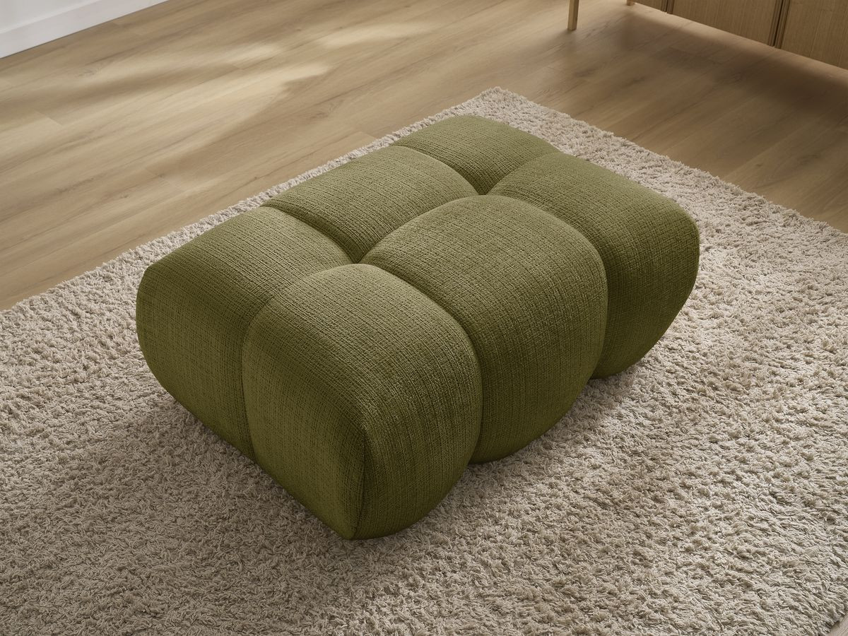 Bobochic Ivane Pouf Strukturstoff Grün