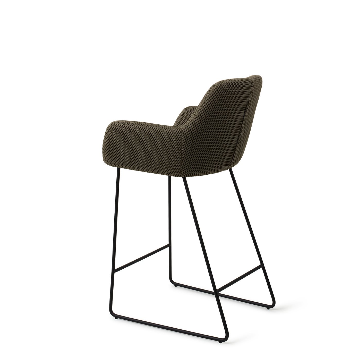 Jesper Home Barhocker Hiroo Jungle-Jewel Slide Schwarz Barhöhe (75cm)