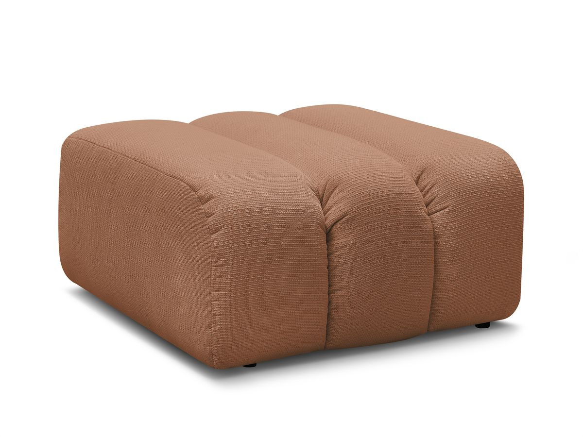Bobochic Talia Pouf Melange-Stoff Orange