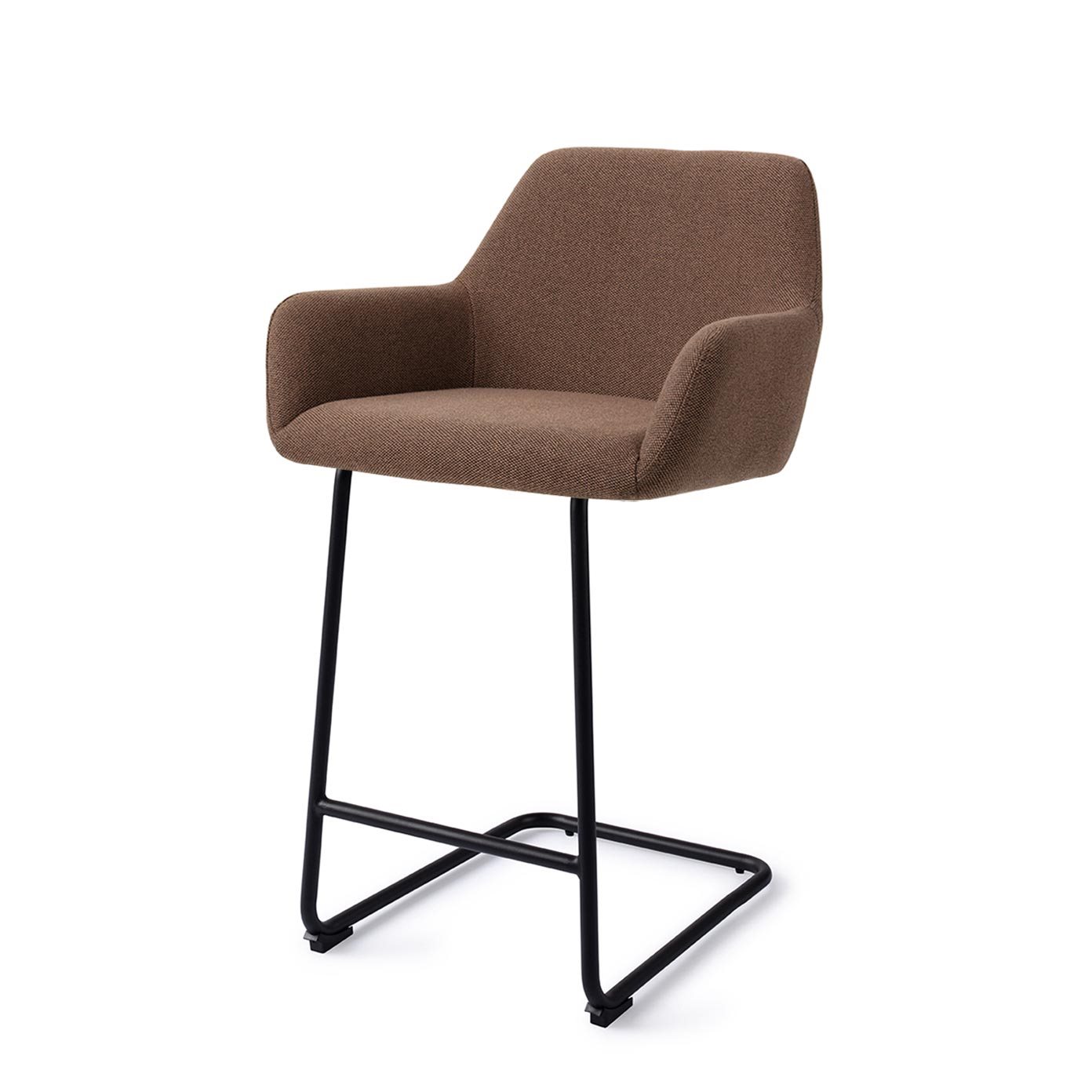 Jesper Home Barhocker Hiroo Rustic-Rye Arch Schwarz Barhöhe (75cm)